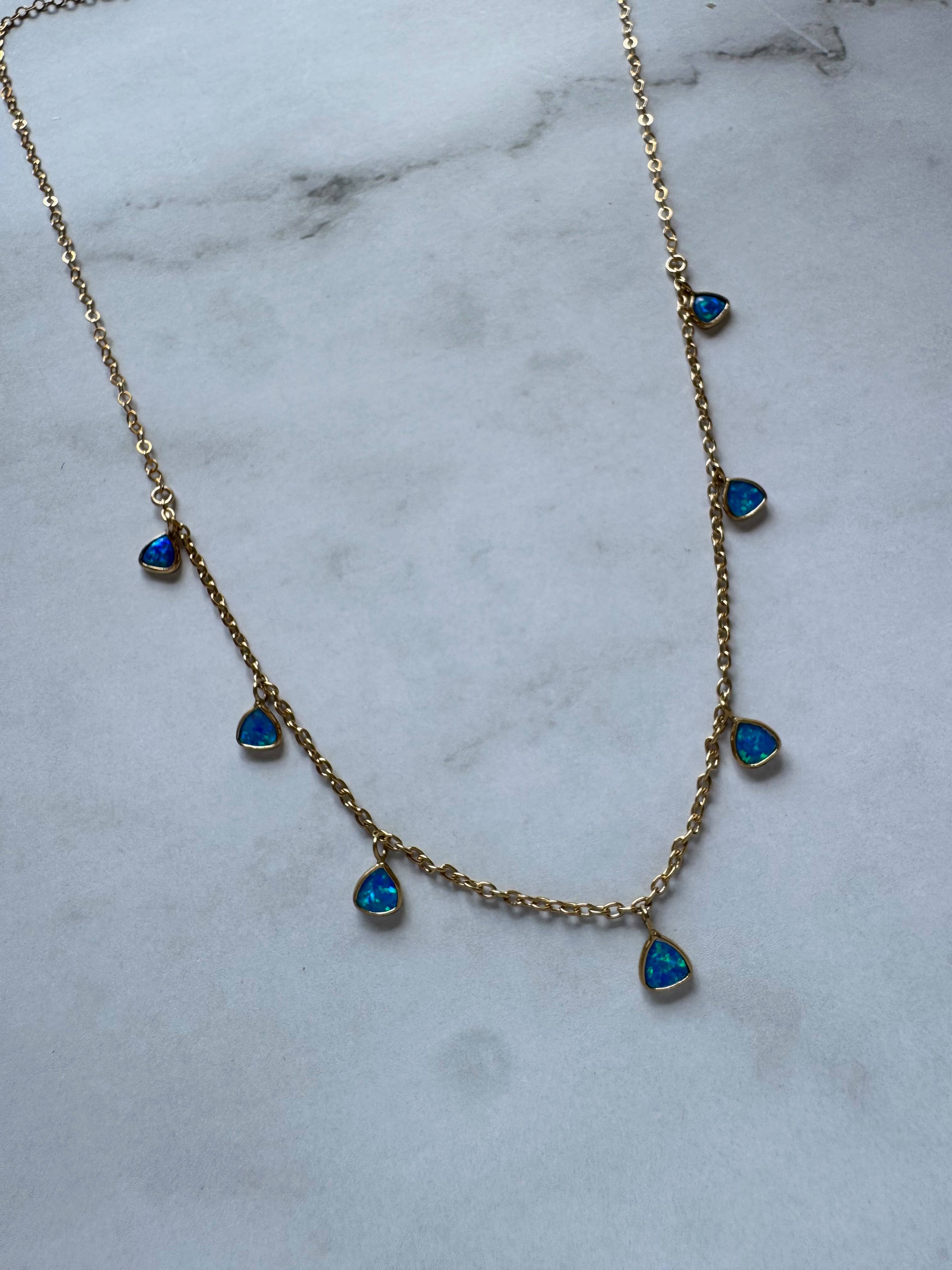 Nora Opal Drop Necklace