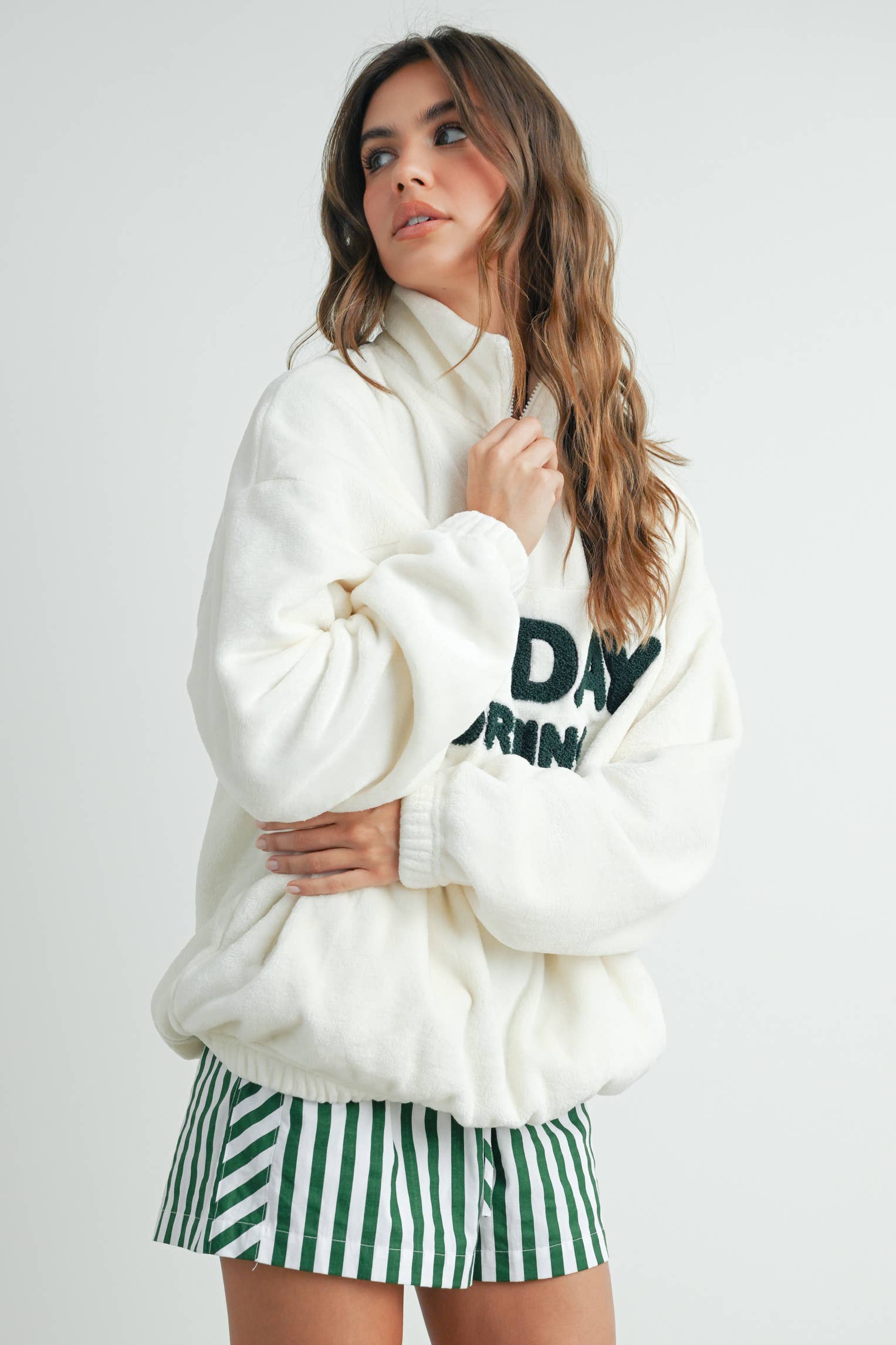 Sunday Morning  | Half-Zip Pullover Sweatshirt