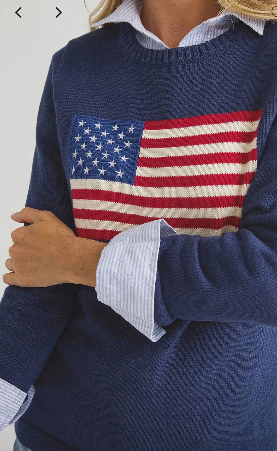 Ralph Flag Sweater Navy