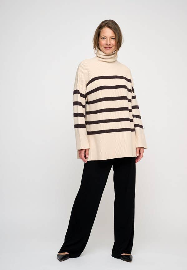 Shadow knit stripe Sweater