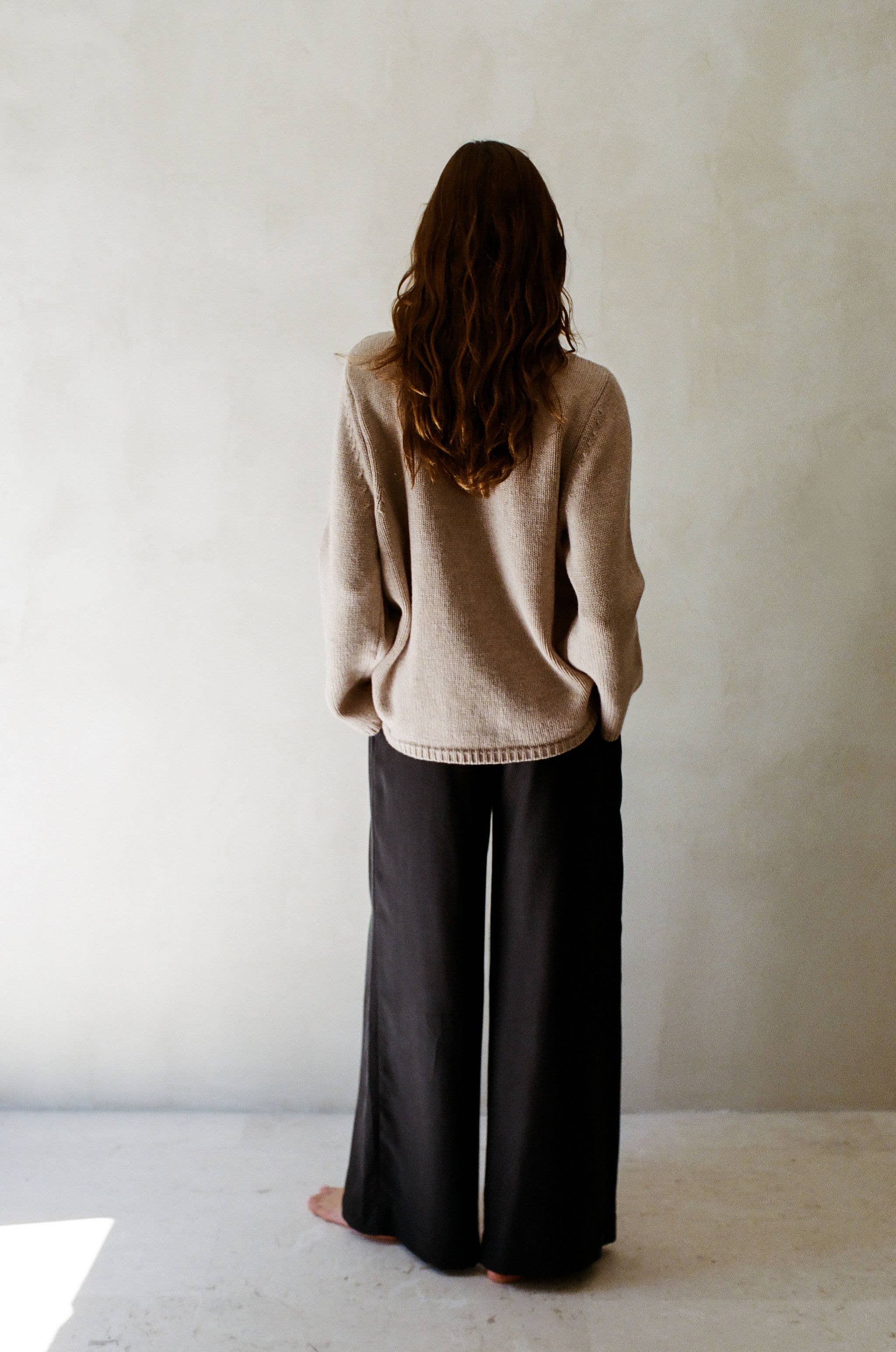 Britany Cashmere Wool Ribbed Turtleneck