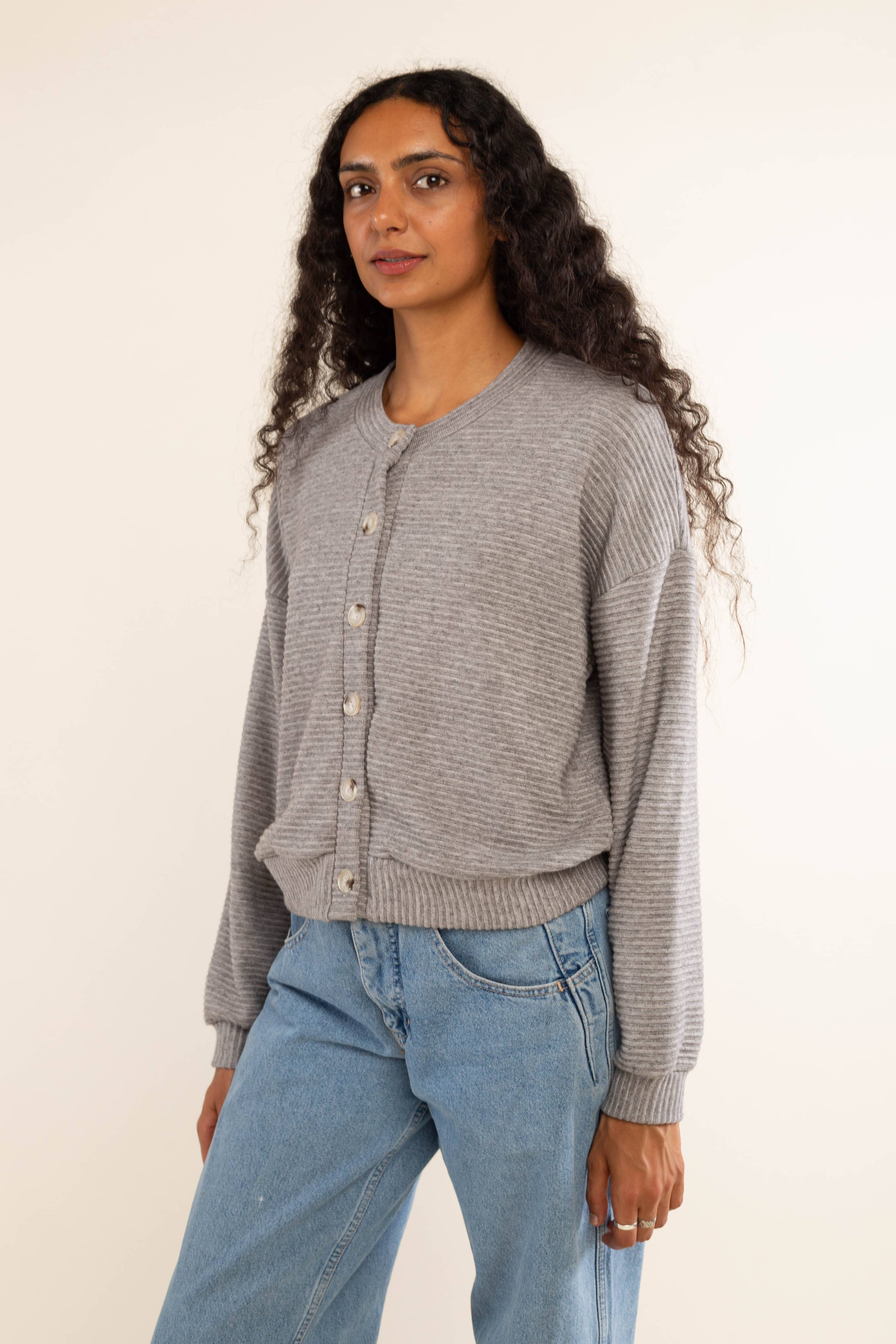 Jos | Heavy Rib Cardigan