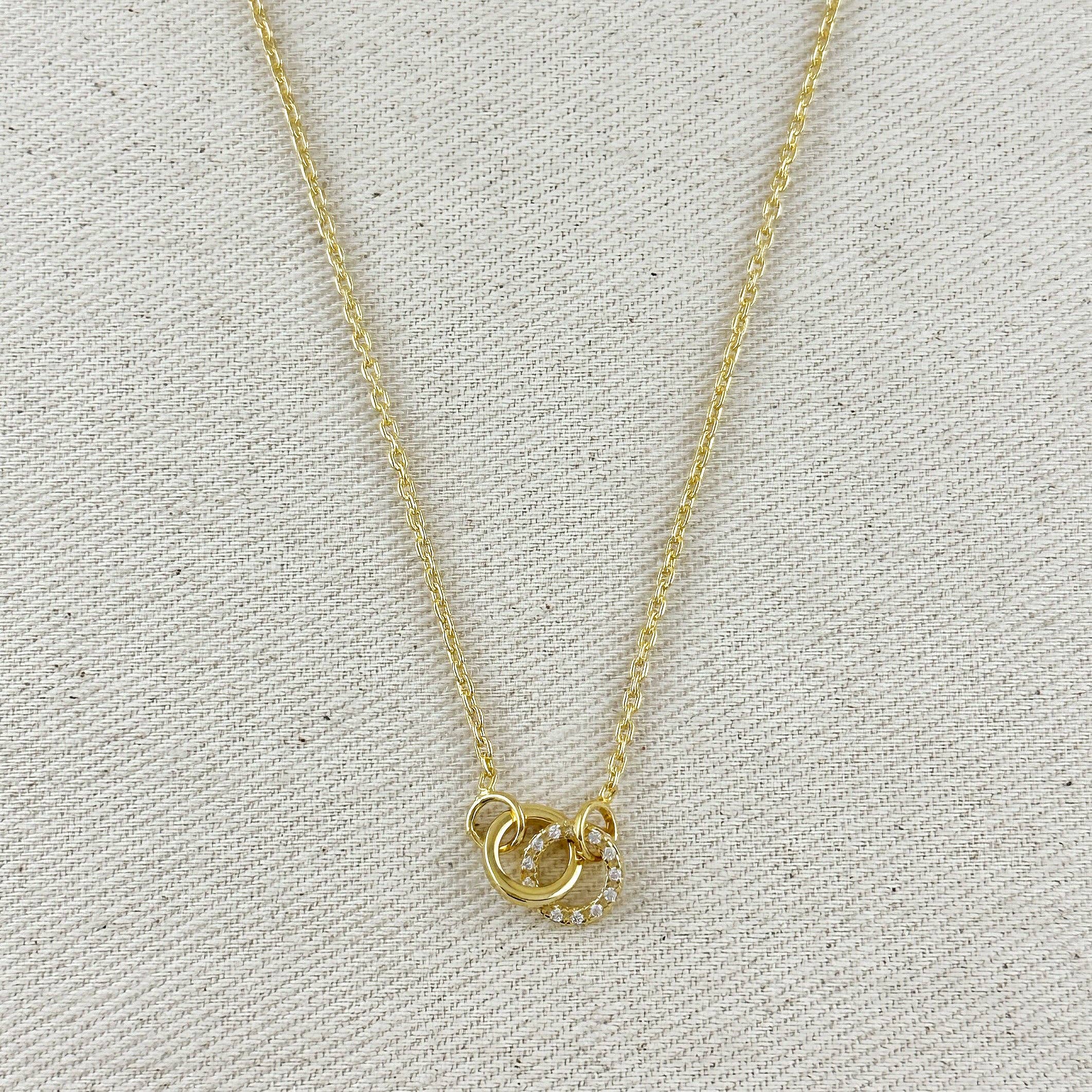 Lucinda | 18k Gold Filled Linked CZ Necklace