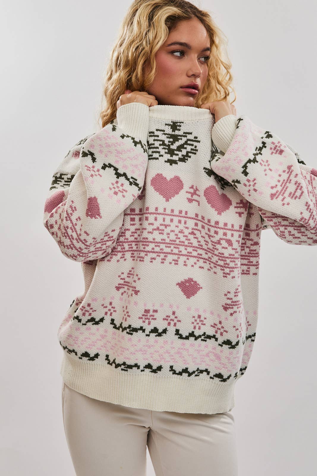 Jovie | Long Sleeve Crew Neck Christmas Sweater