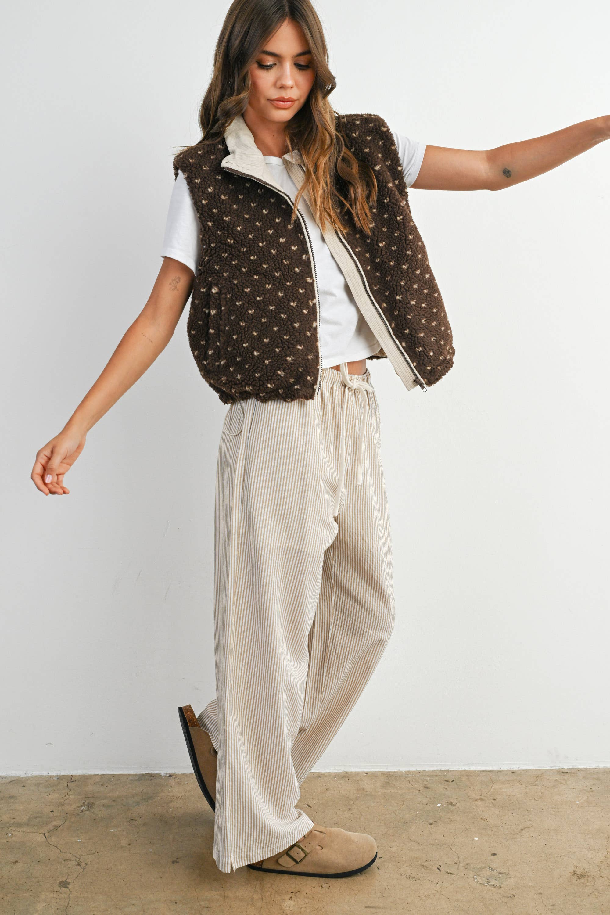 Byrd | Floral Fleece Sleeveless Vest
