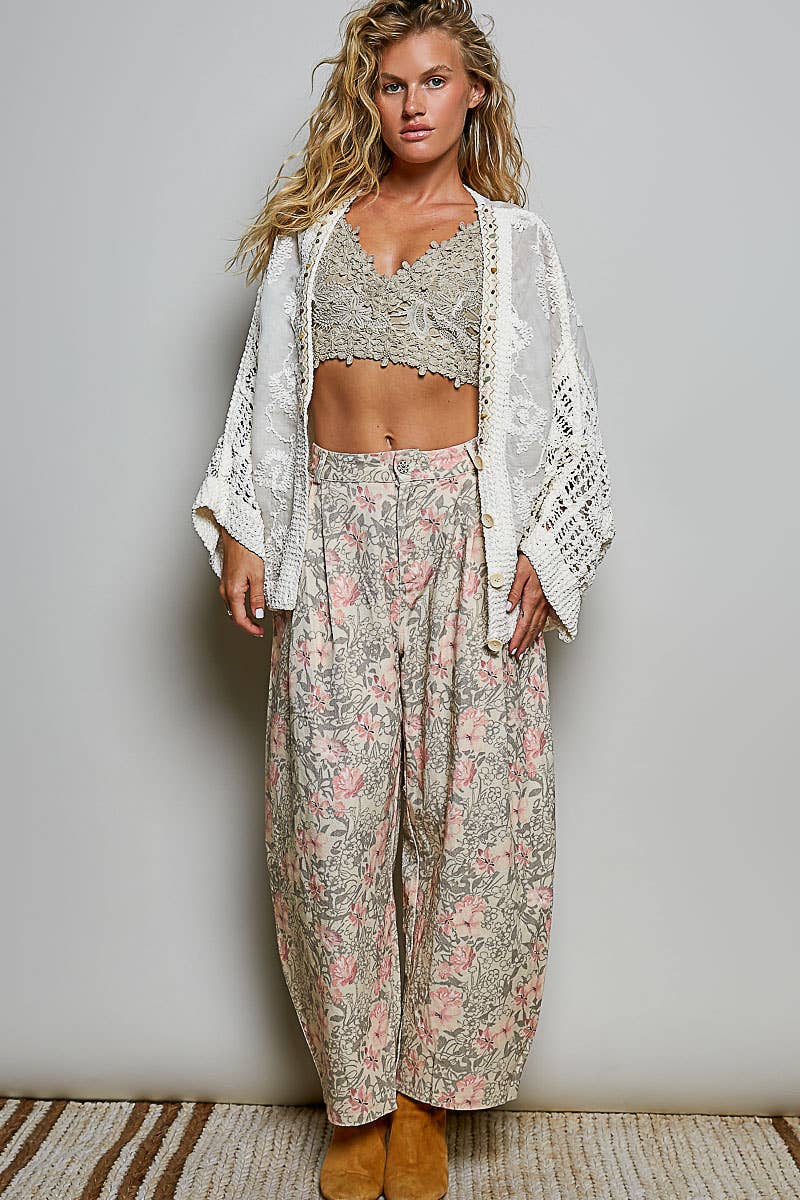 Chenille | Embroidered Crochet Cardigan