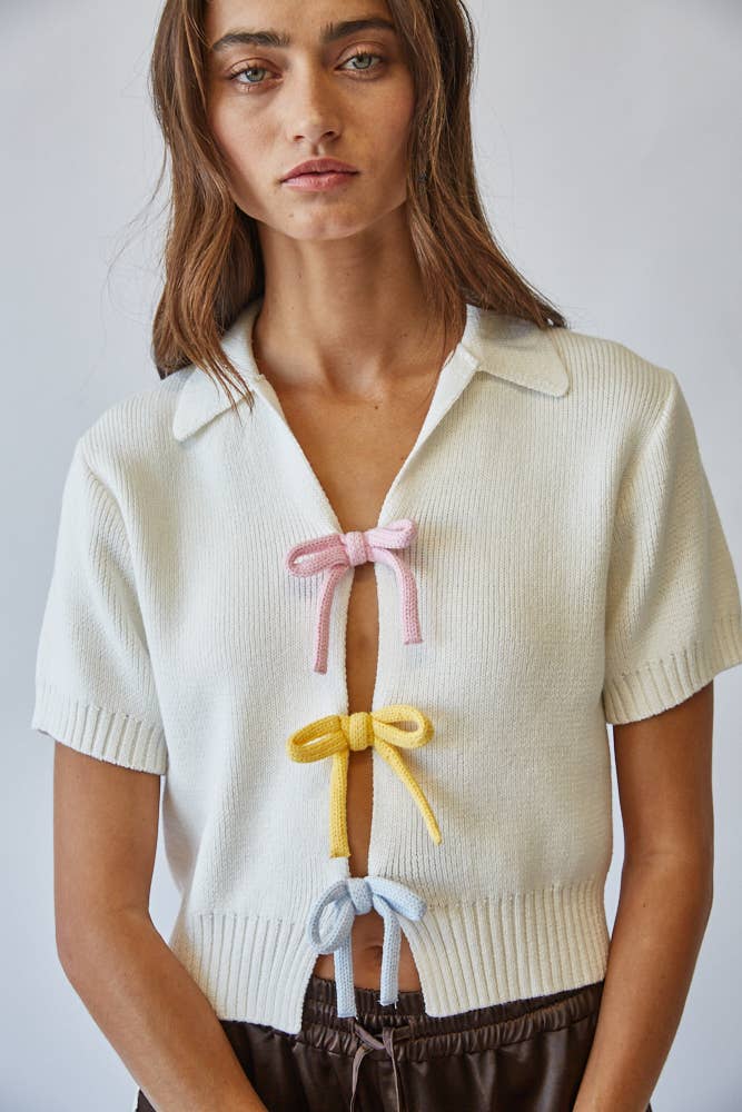 Posie | Rainbow 100% Cotton Knit Top