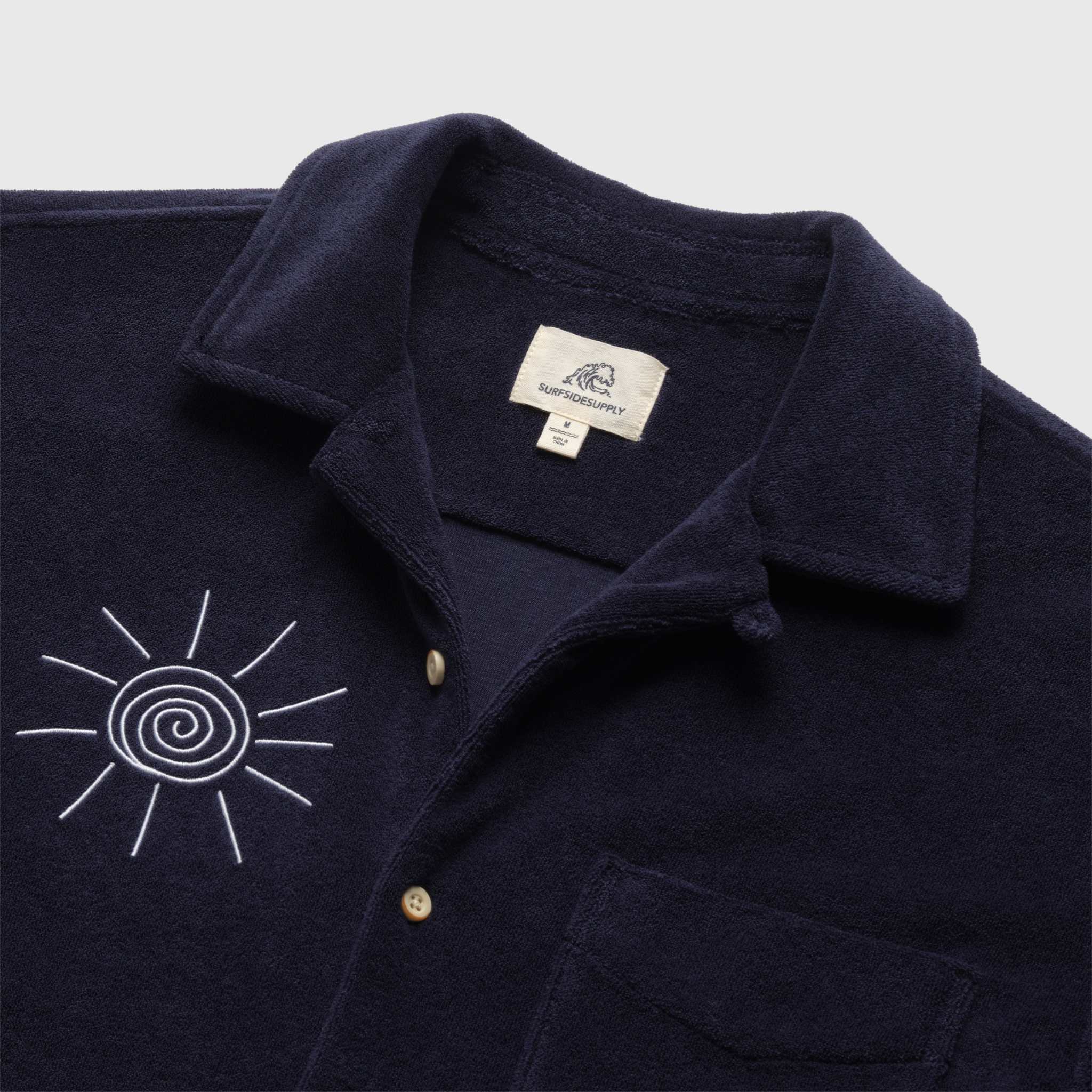 Easton | Terry Camp Collar Embroidered Shirt