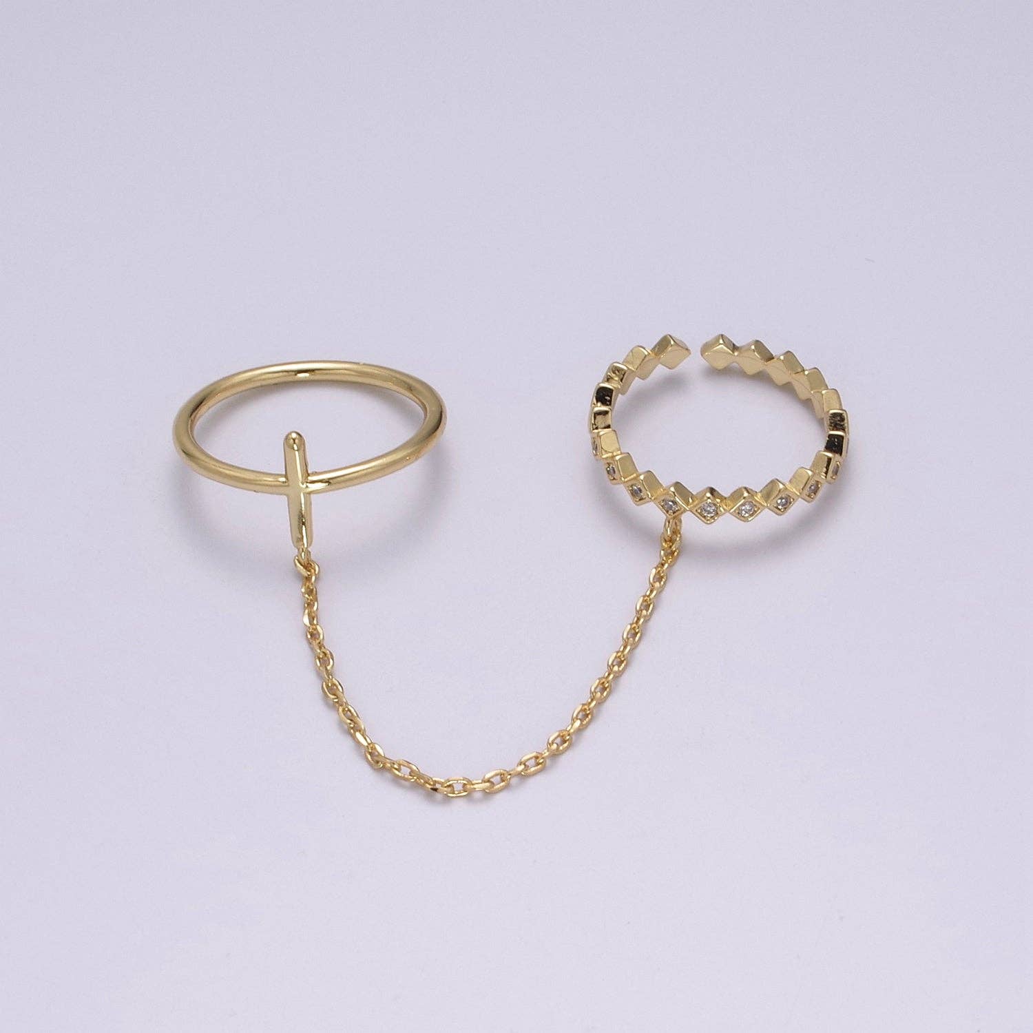 Double Gold Filled Adjustable Ring