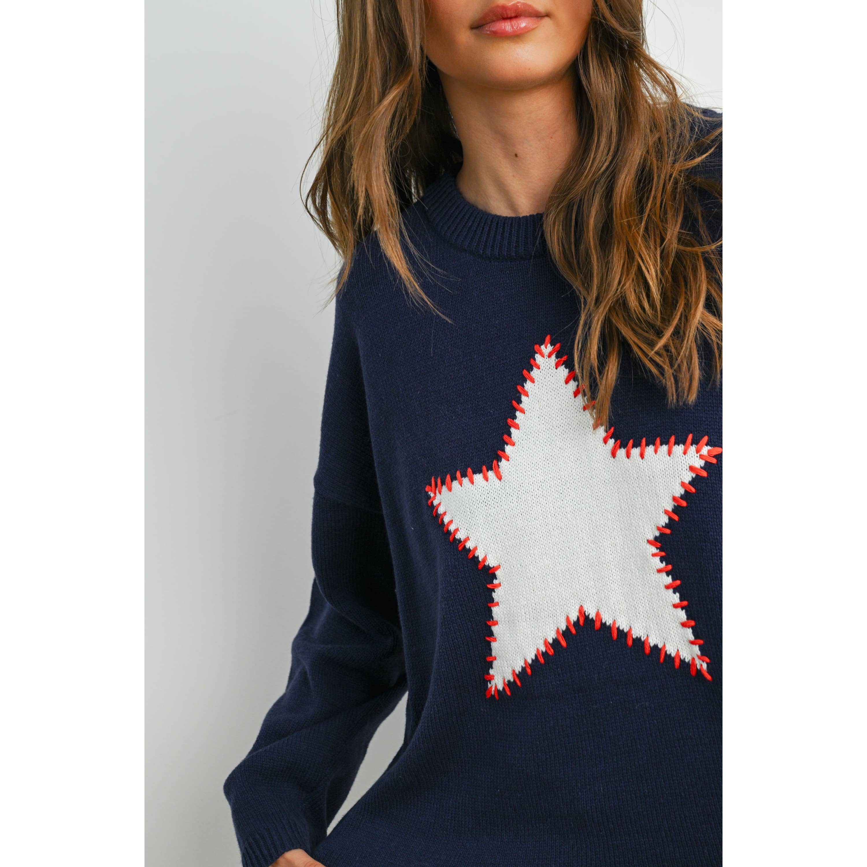 Star | Drop Shoulder Star Sweater