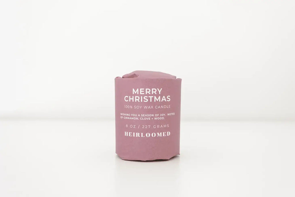 Peppermint Stick | Holiday Wrapped Candle Collection