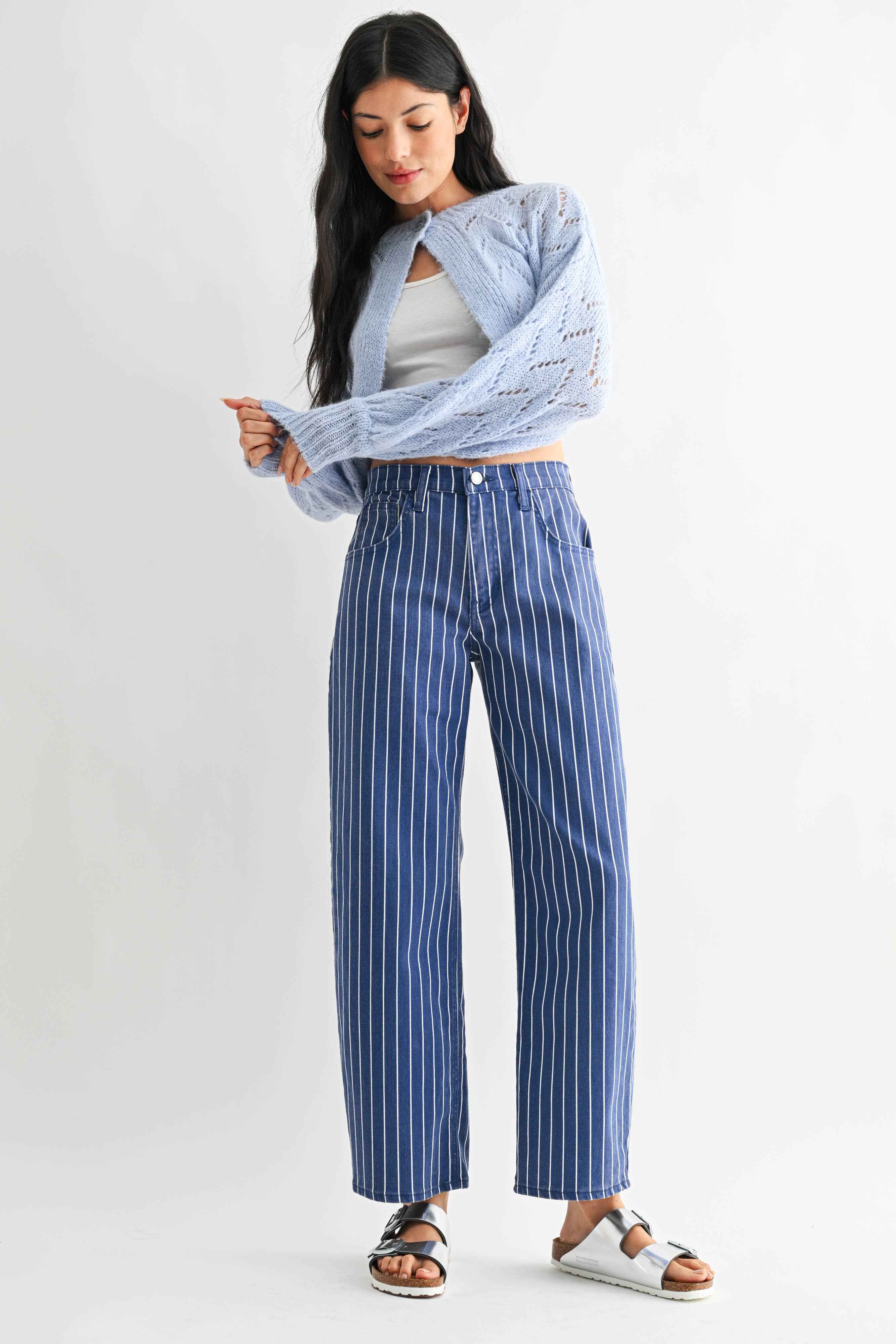 Navy | Barrel Jean