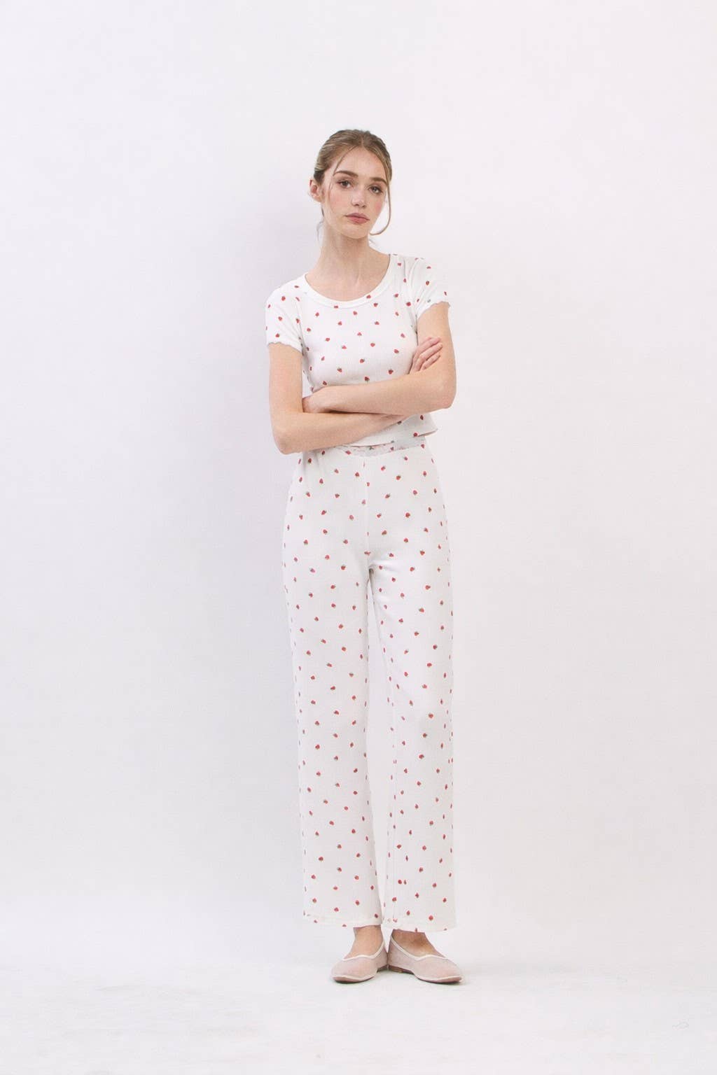 Shortcake | Pointelle Strawberry Top