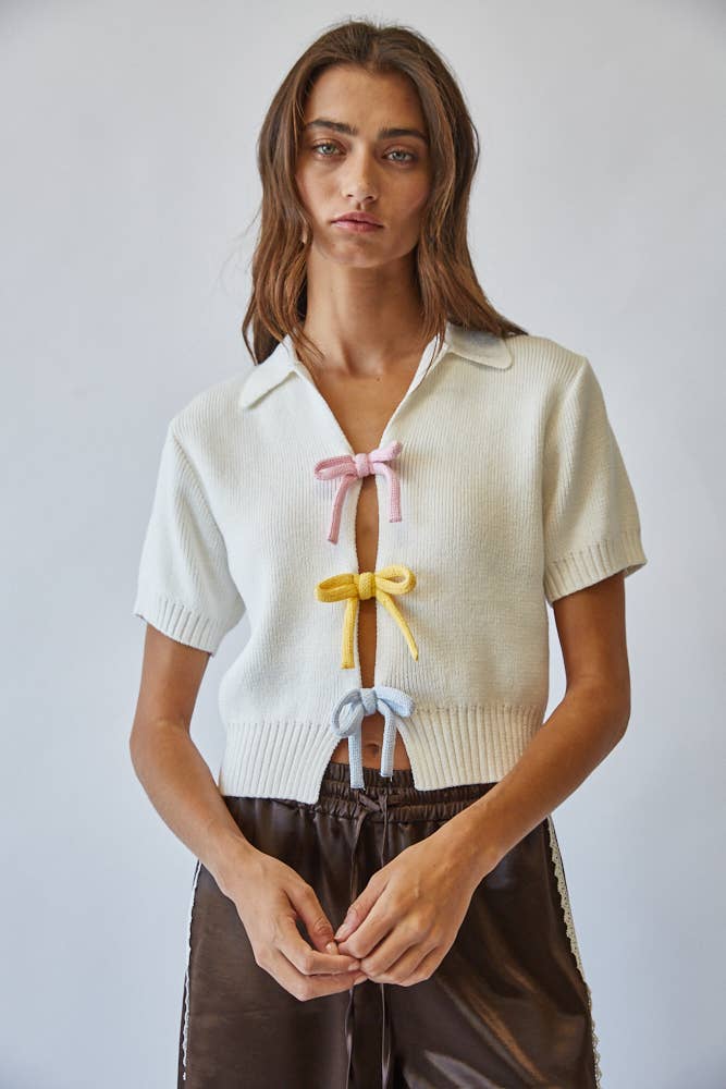 Posie | Rainbow 100% Cotton Knit Top