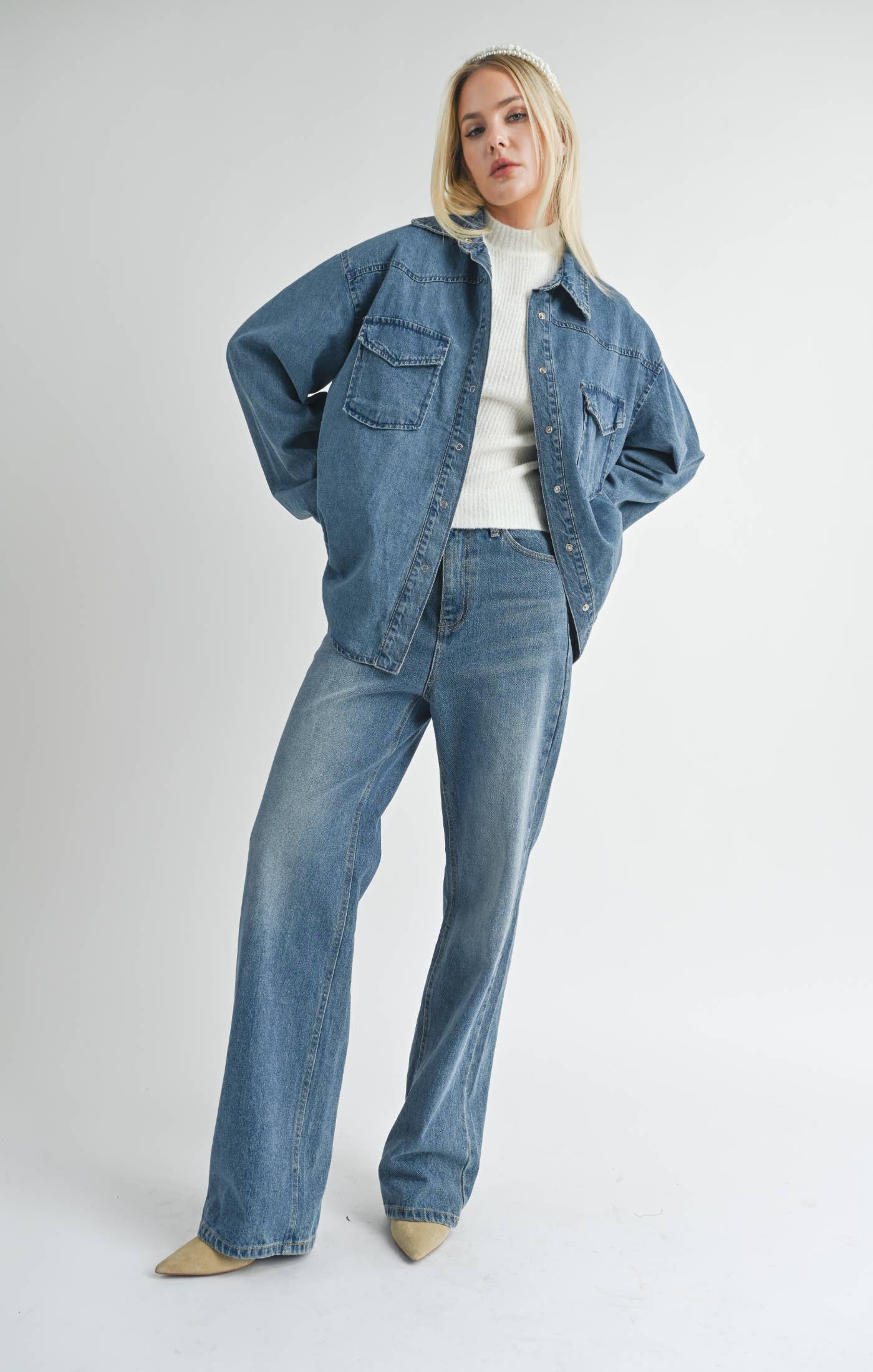 Selfless Oversized Denim Shacket