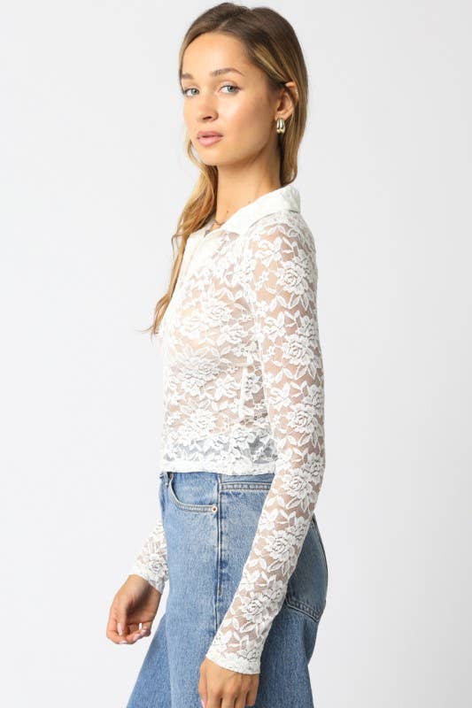 Reagan | Lace Shirt