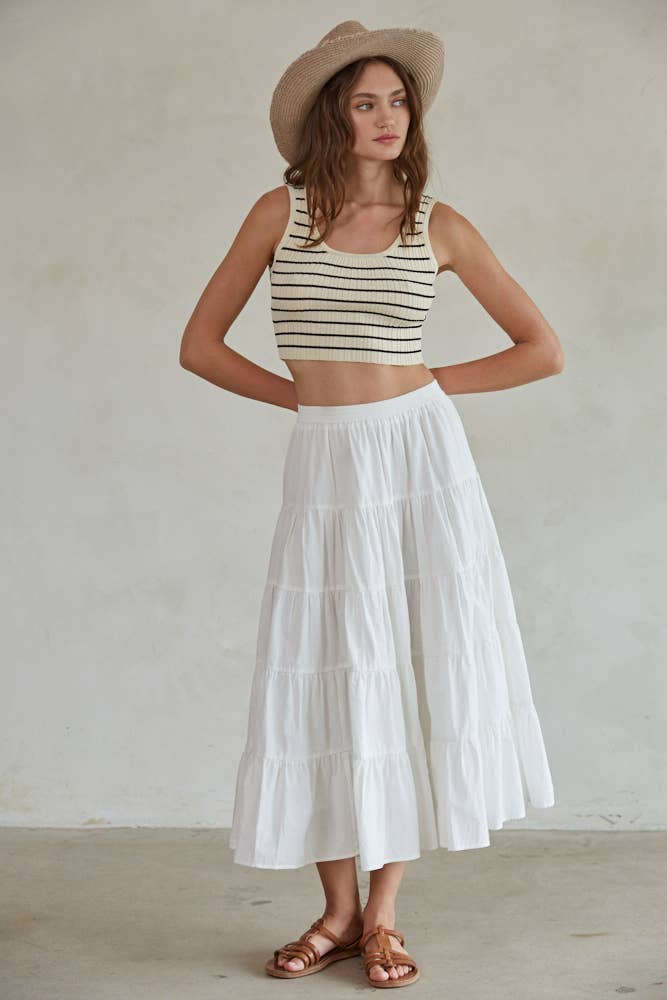 Dune | Woven 100% Cotton Ruffled Skirt