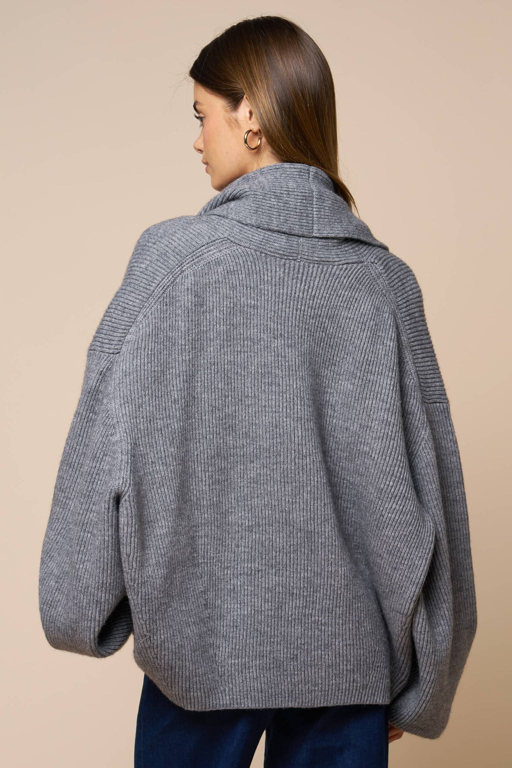 Reese | Shawl Collar Wrap Knit Cardigan