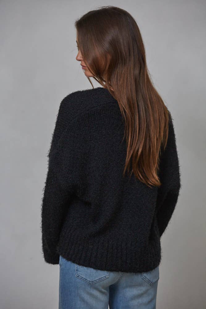 Tove | Knit Sweater Button Down Cardigan