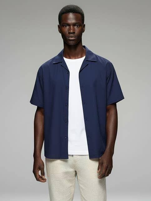 Crew | Linen & Cotton Blend Shirt