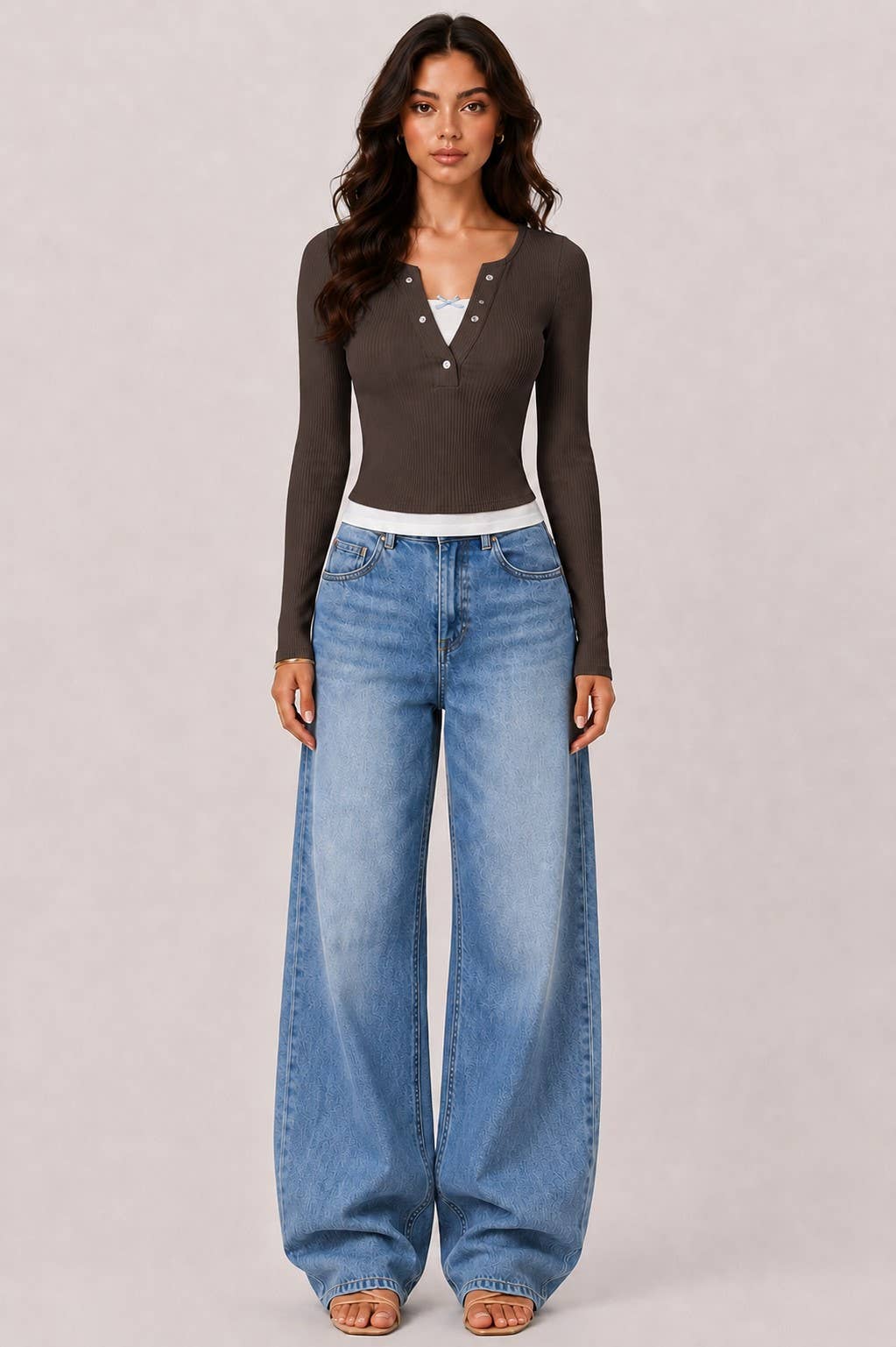 Riley | Layers with Bow Detail Long Sleeve Top