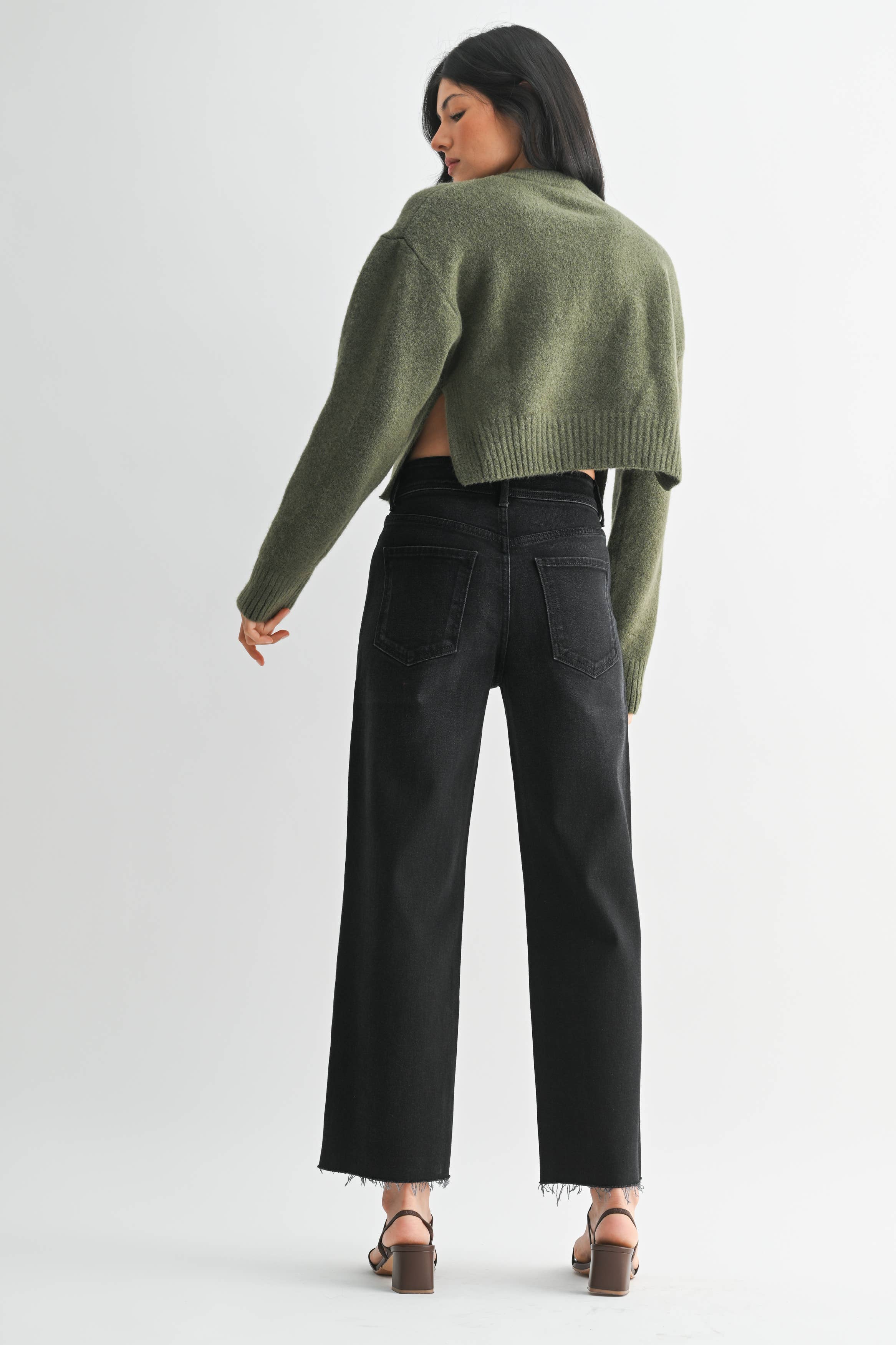 Basics | High Rise Utility Wide Leg