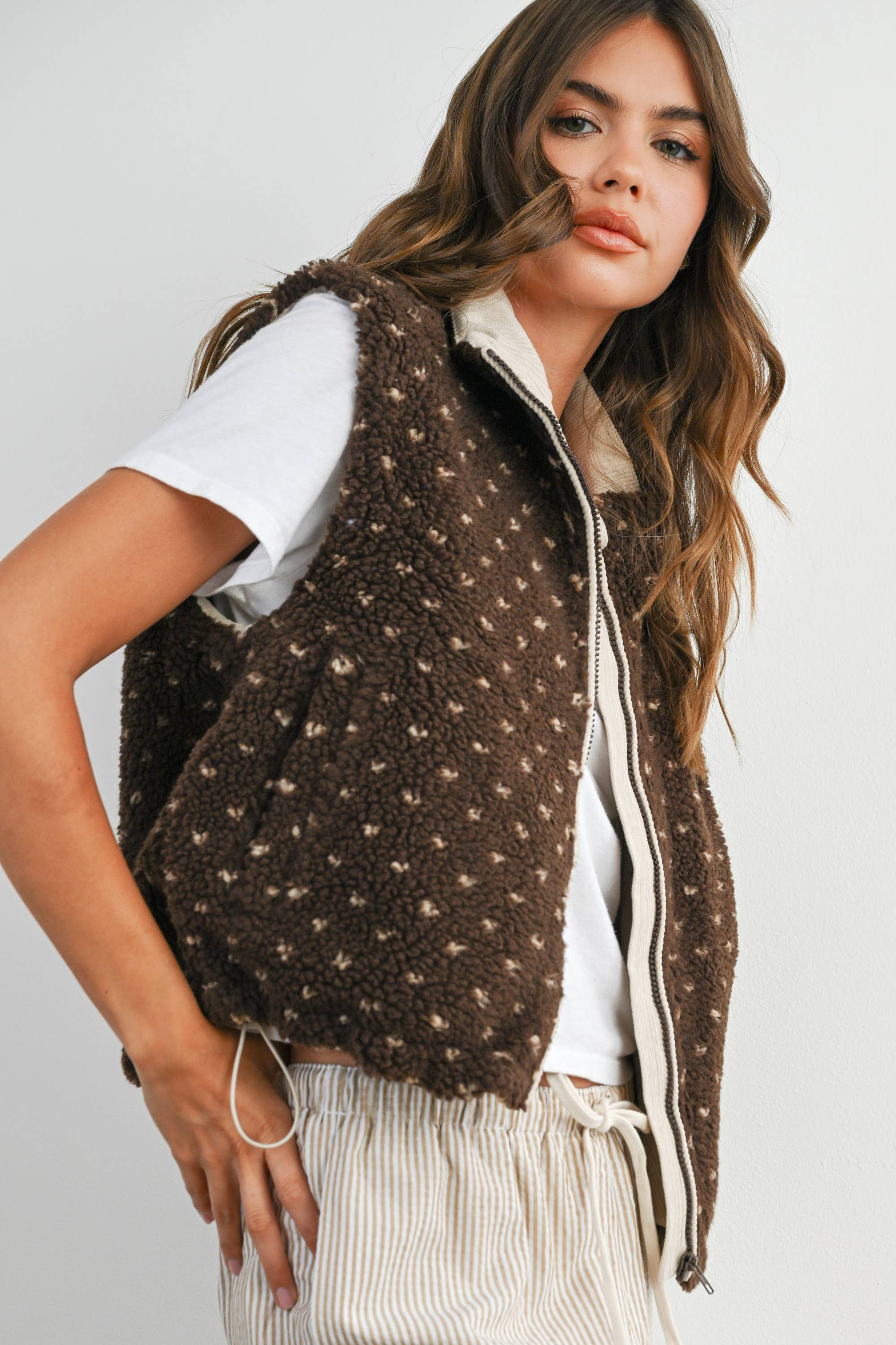 Byrd | Floral Fleece Sleeveless Vest