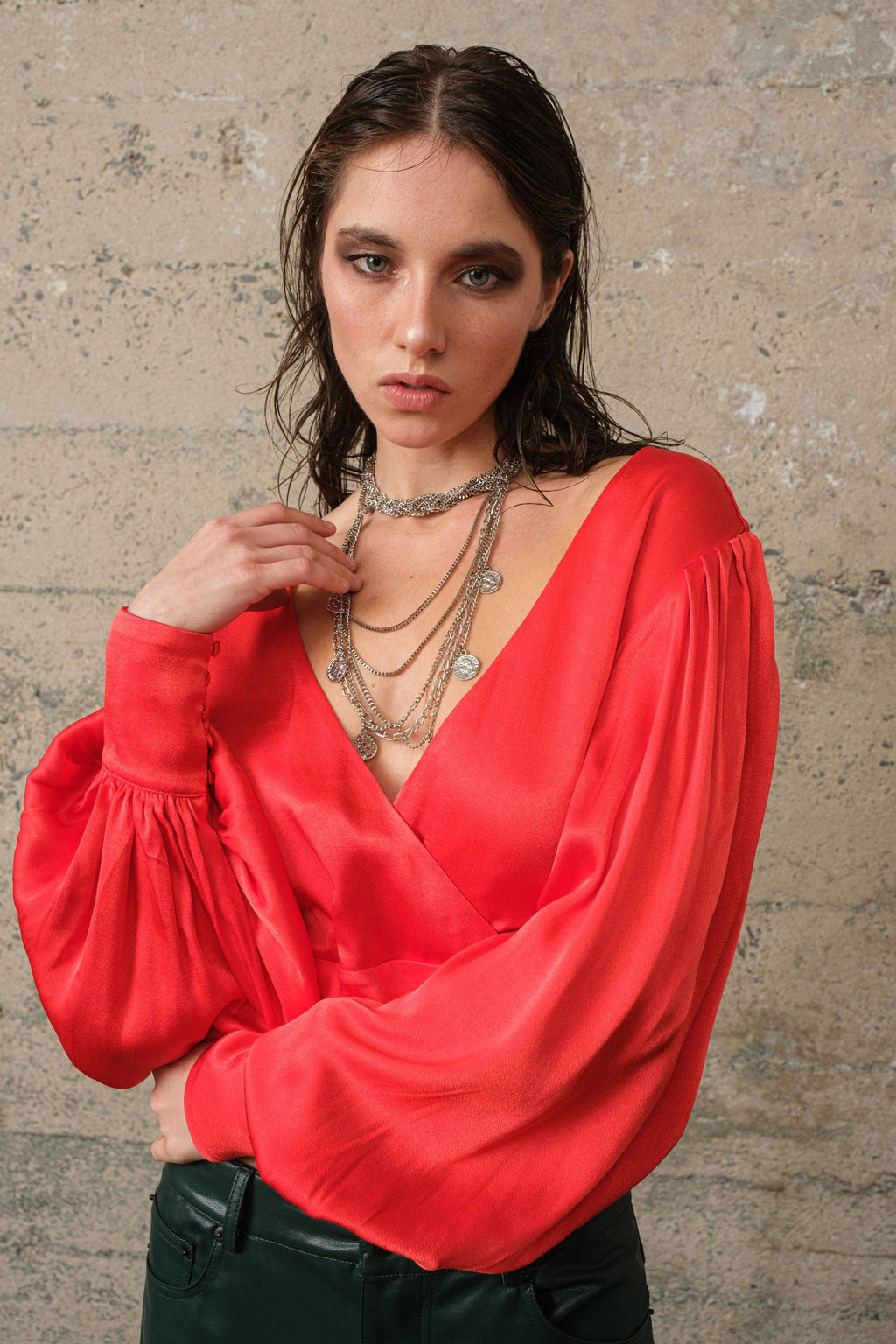 Drew | Satin Blouse