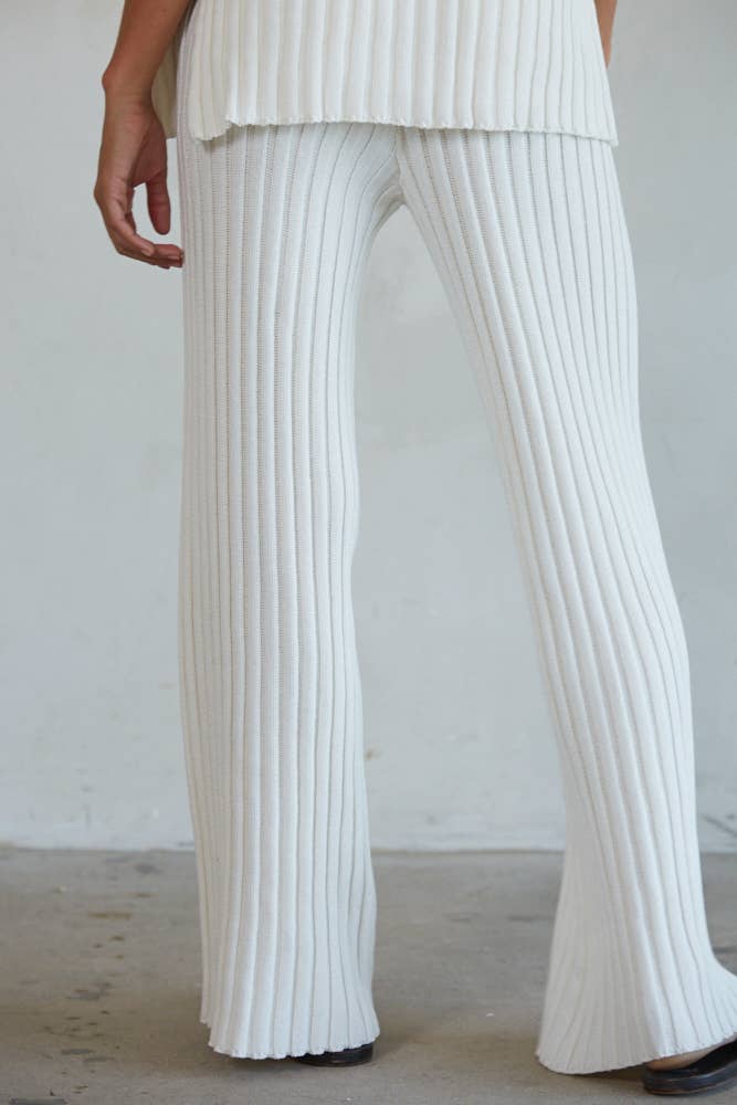 Berkley | Knit Sweater Cotton Ribbed Pants
