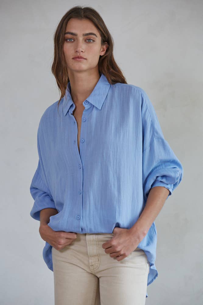 Cape May | Collar Button-down Long Sleeve Shirt Top