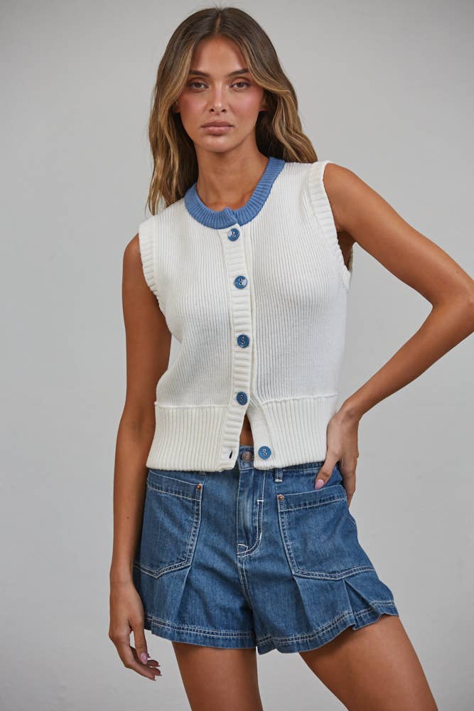 Hampton | Button Down Sweater Vest