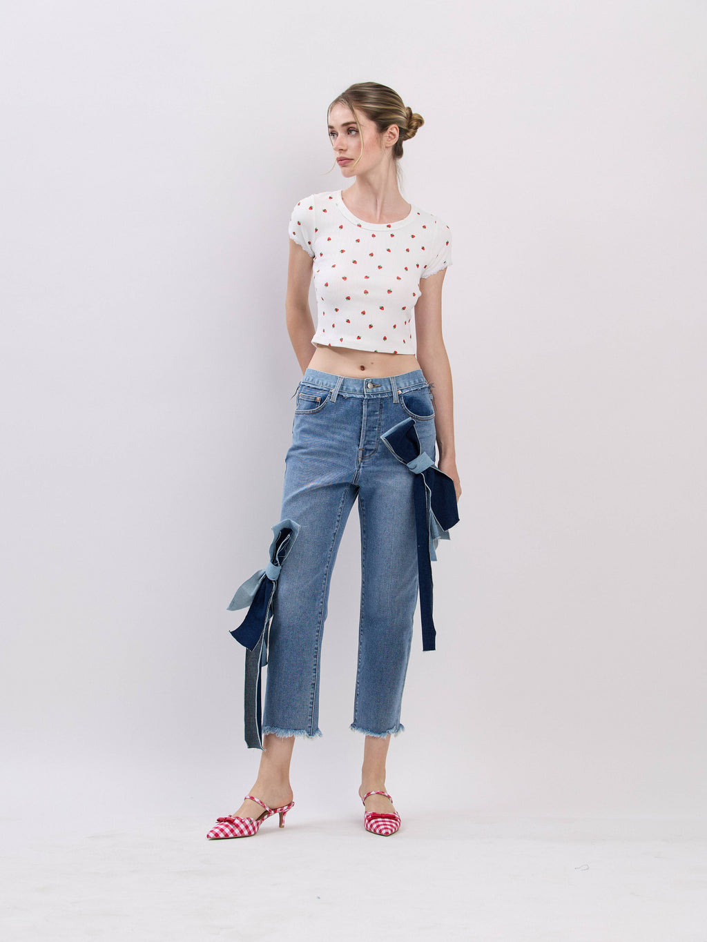 Shortcake | Pointelle Strawberry Top