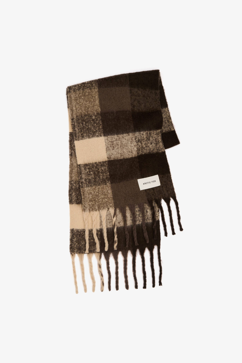 The Reykjavik Scarf | 100% Recycled Brown Check