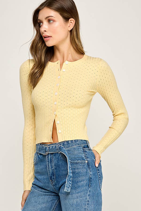 Avery | Button Front Knit