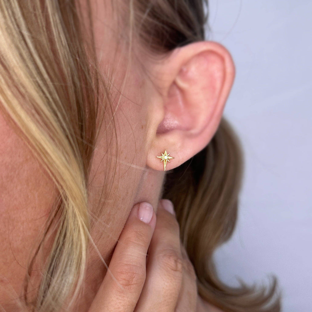 Della | 18k Gold Filled Starburst Stud