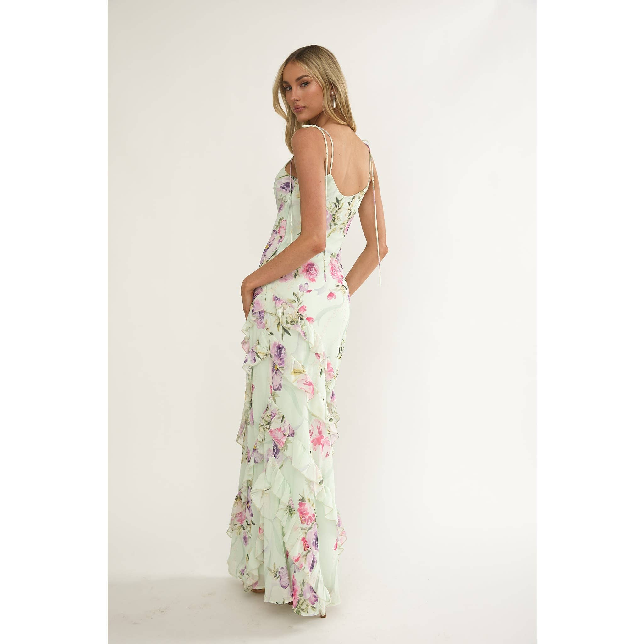 Scottie | Tired Floral Maxi Dress