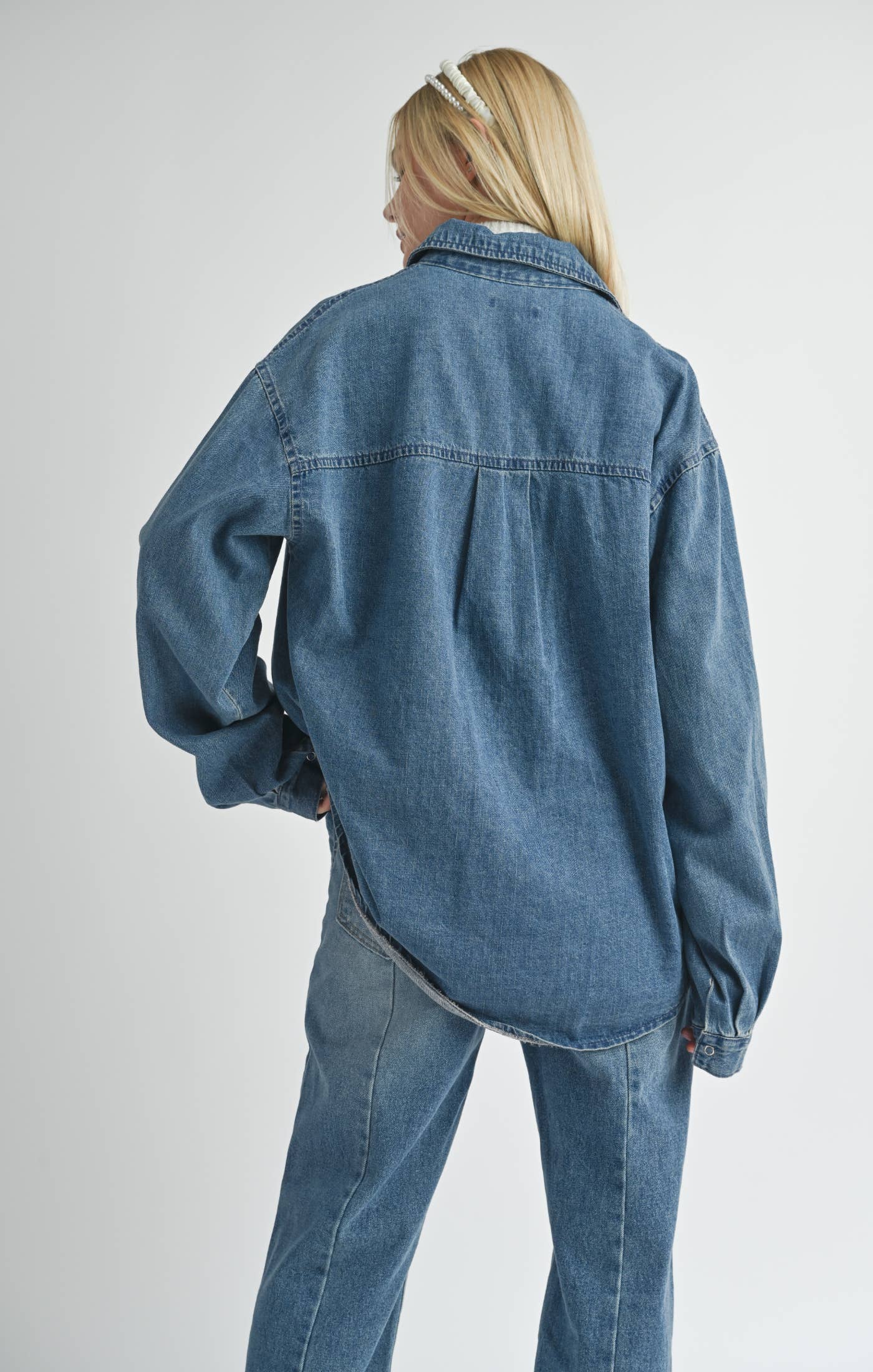 Selfless Oversized Denim Shacket