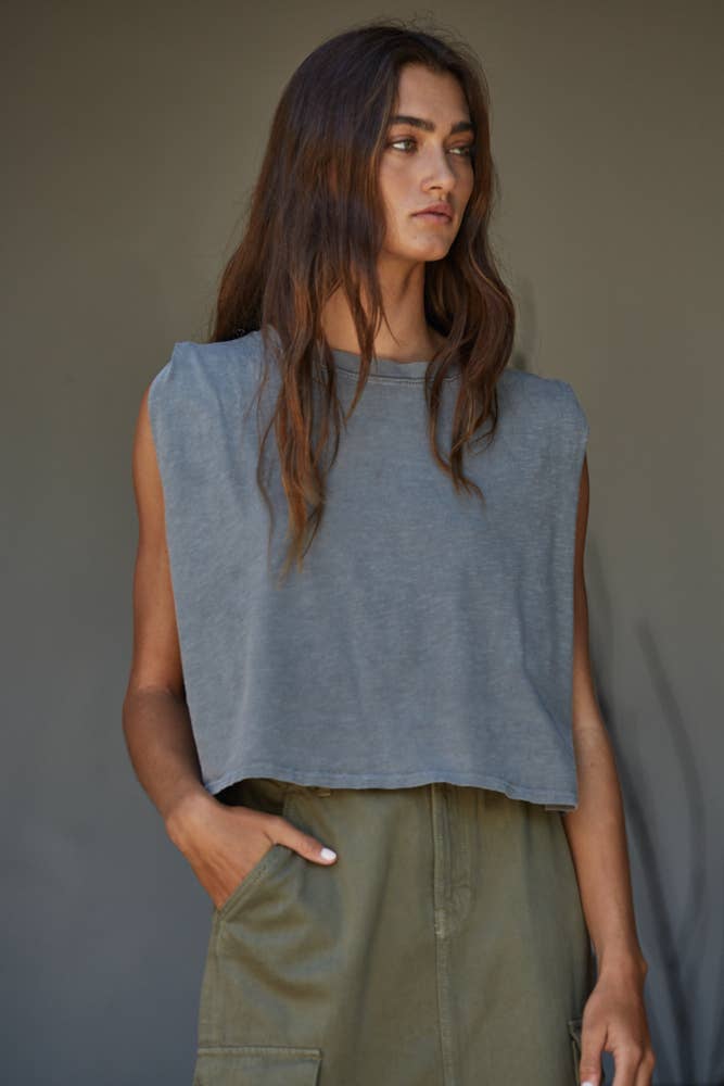 Knit Cotton Tank Top