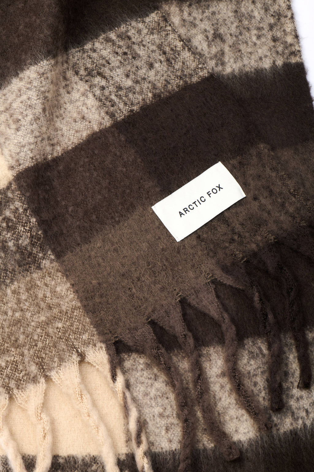 The Reykjavik Scarf | 100% Recycled Brown Check