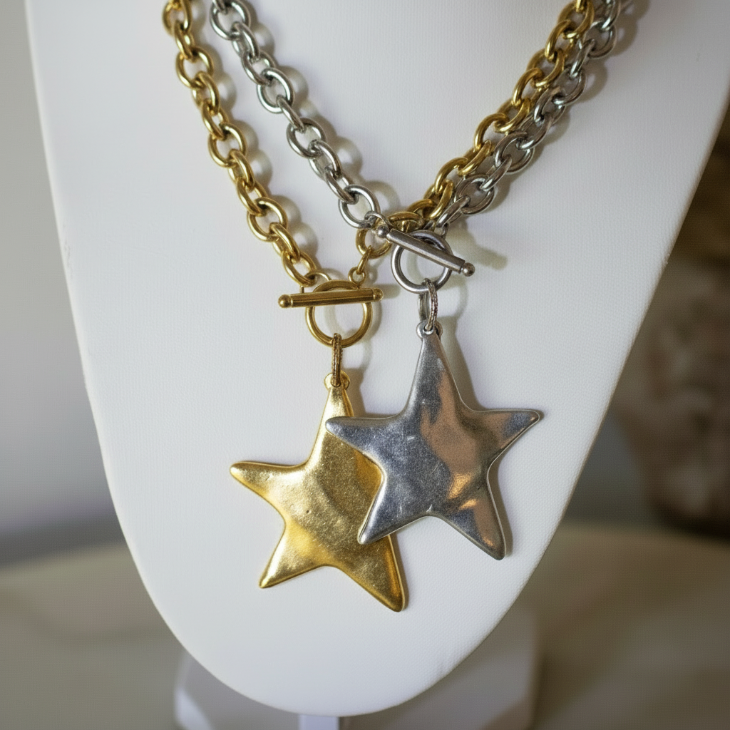 Star | Necklace 18k Gold Non Tarinsh