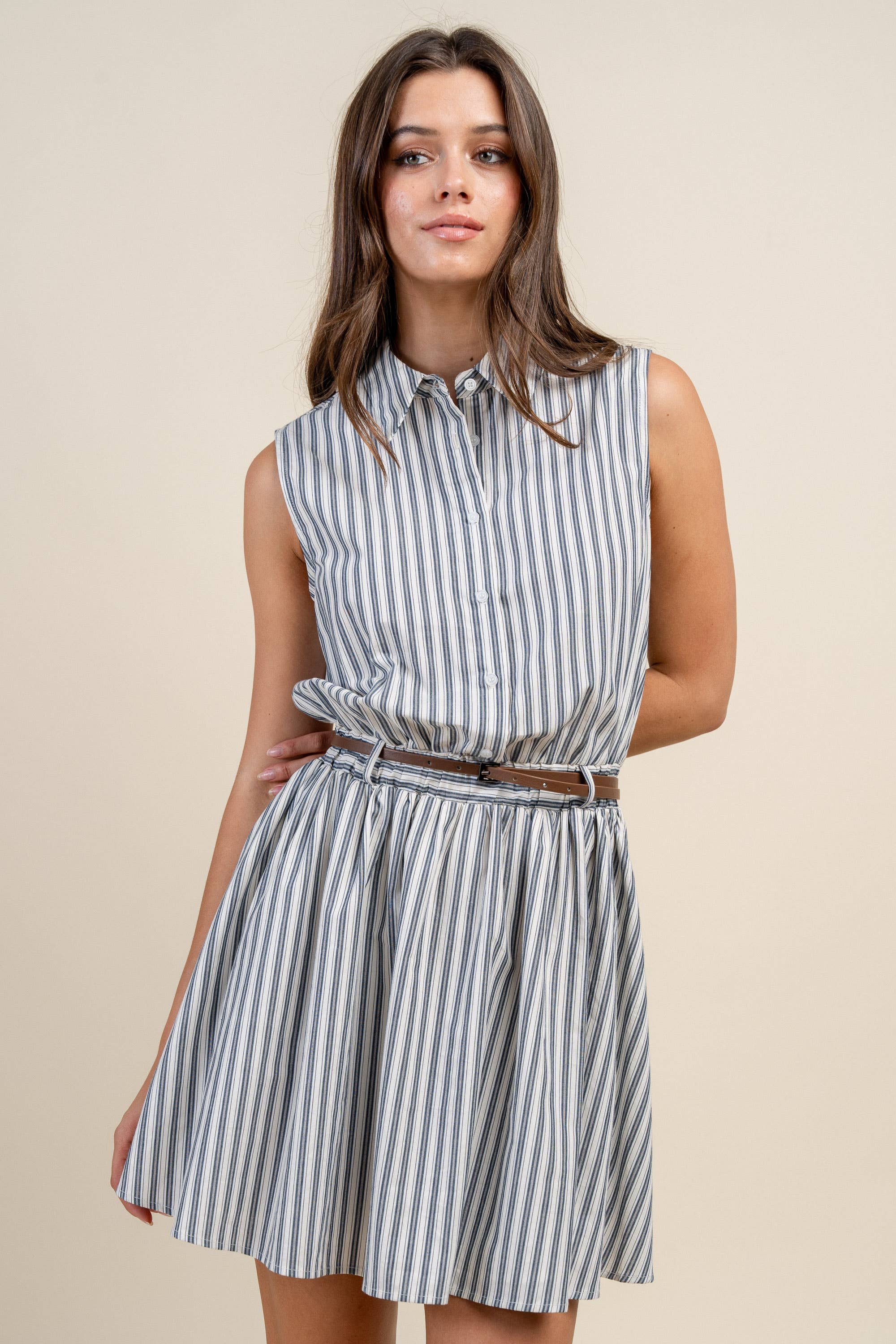 Collins | 100% Cotton Button Down Shirt Dress
