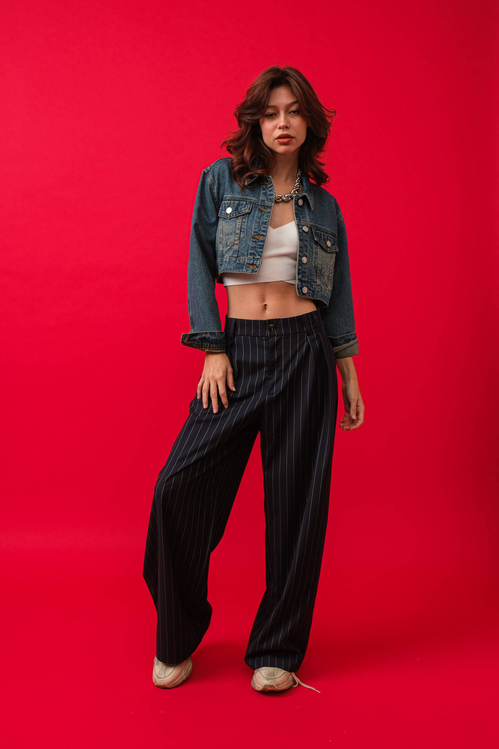 Calla | Denim Crop Jacket