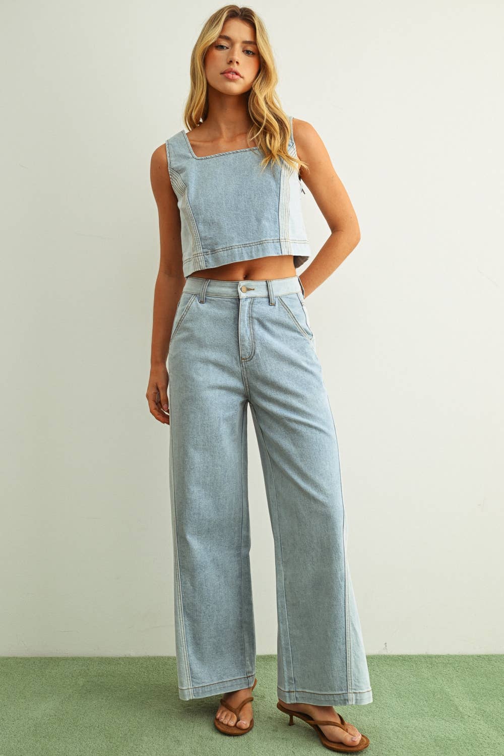 Lynn | Color Block Denim Jeans