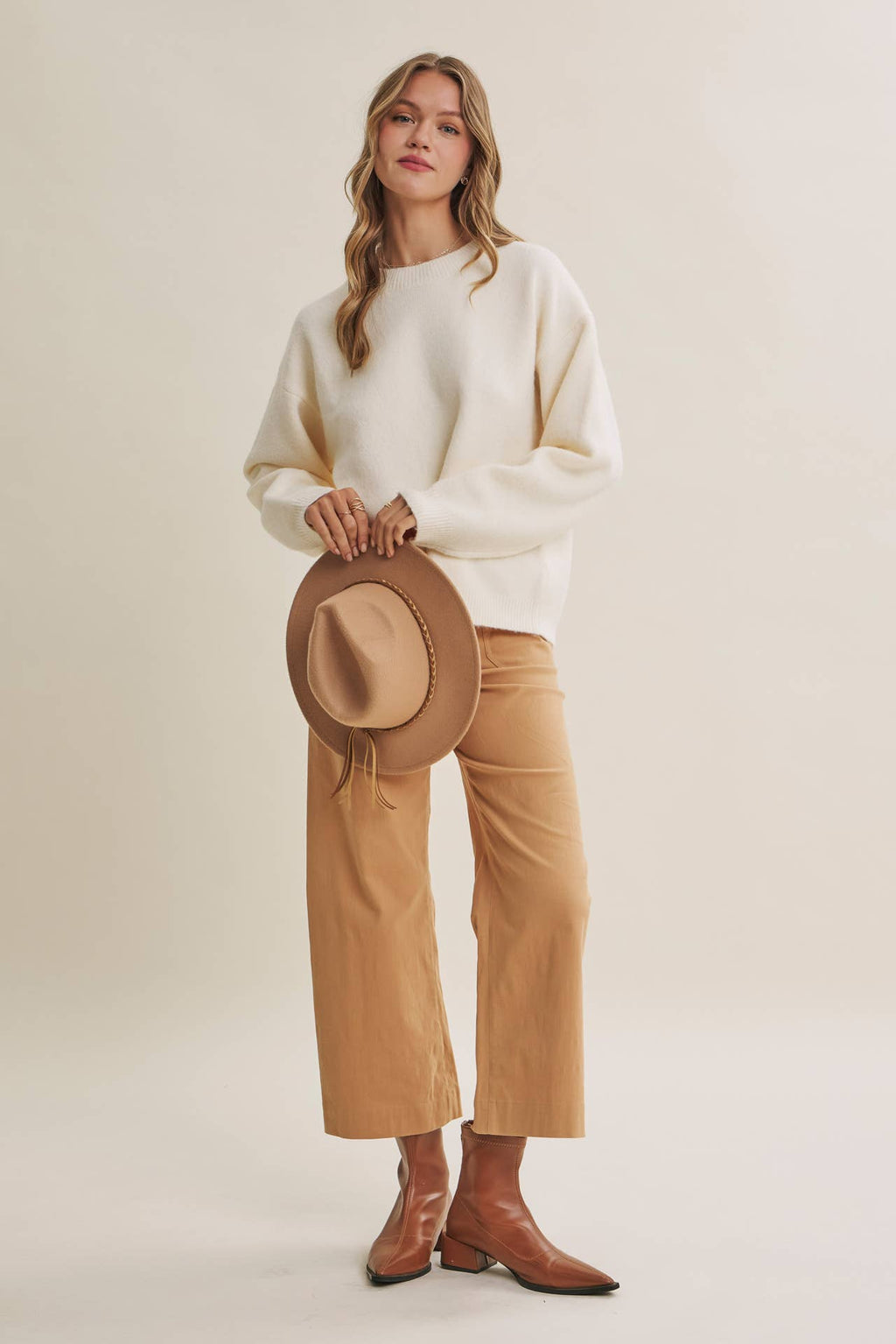 Picnic | Open-Back Gingham Bow Sweater Top