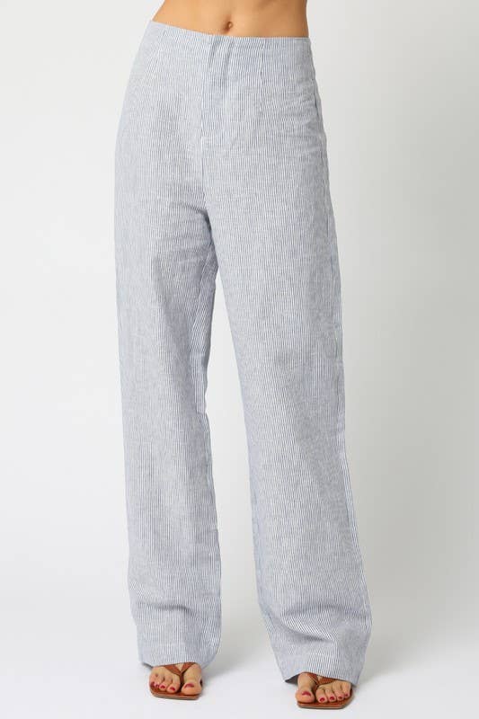 Camilla | Stripe Linen Pants