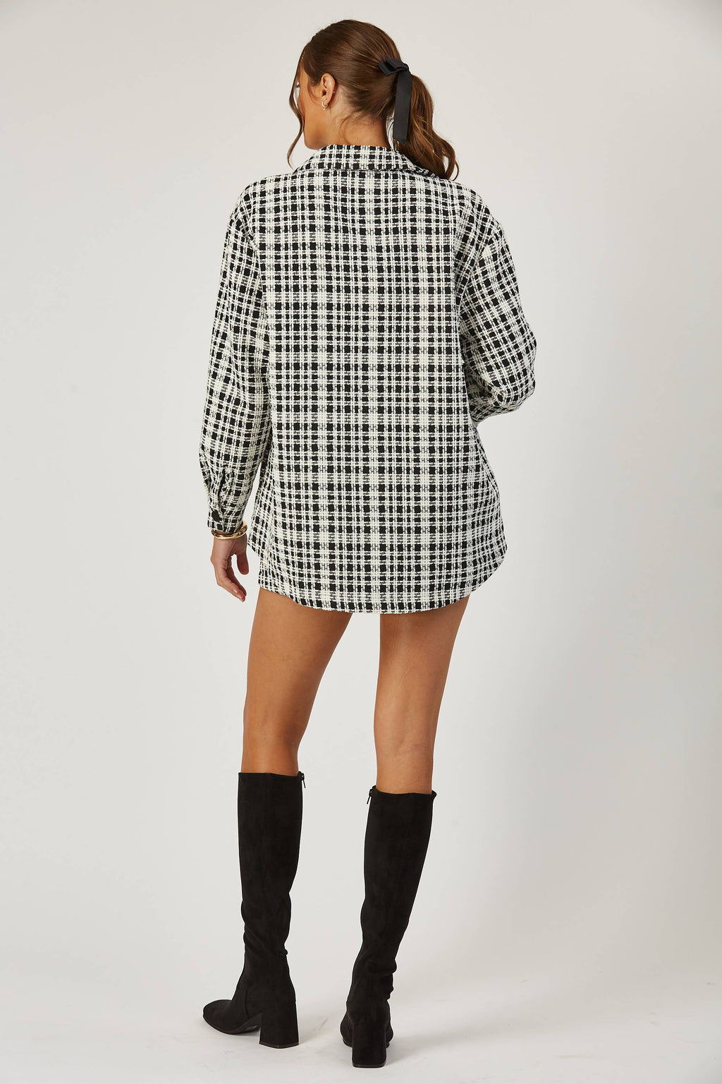 Lana | Oversized Plaid Jacket