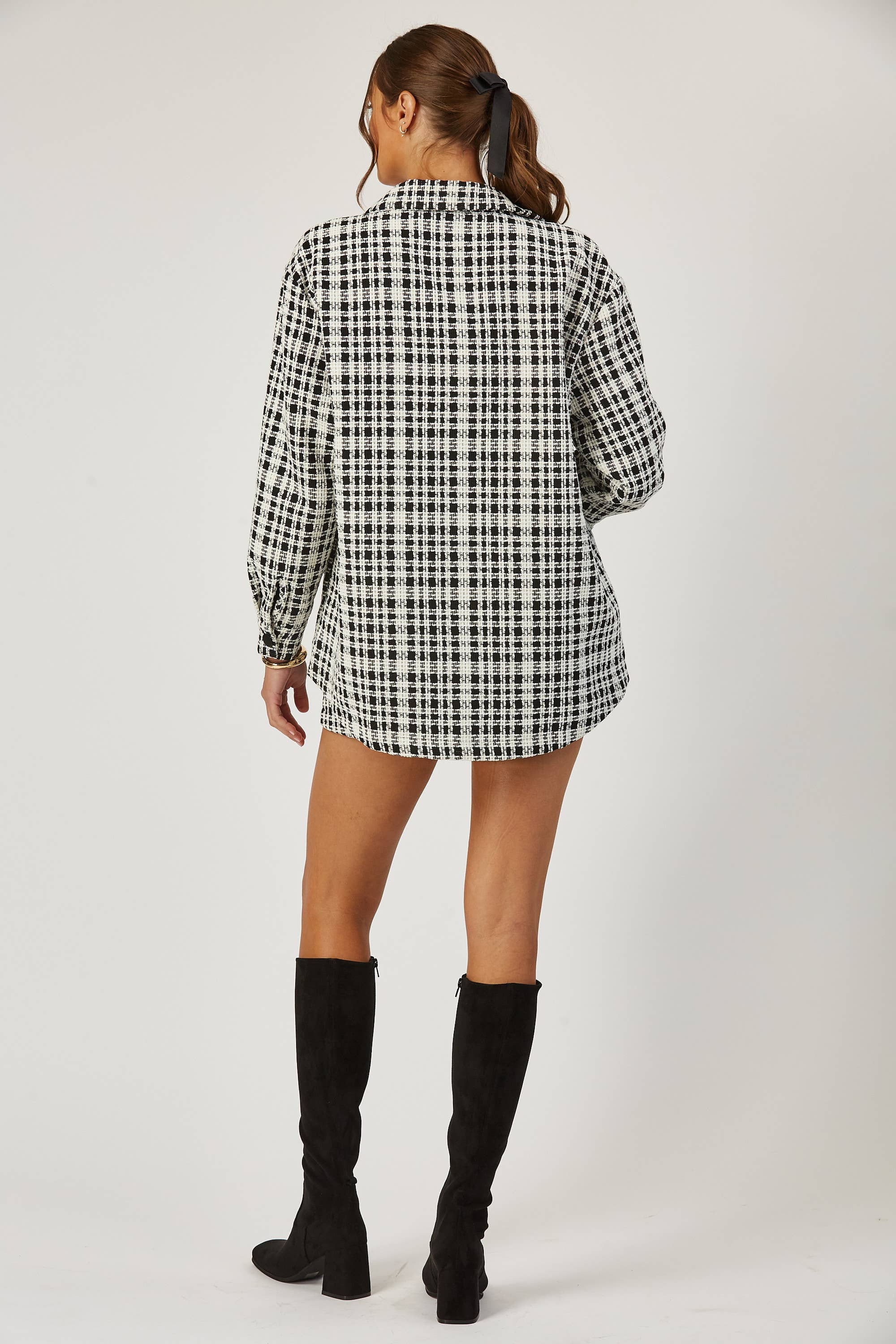 Lana | Oversized Plaid Jacket