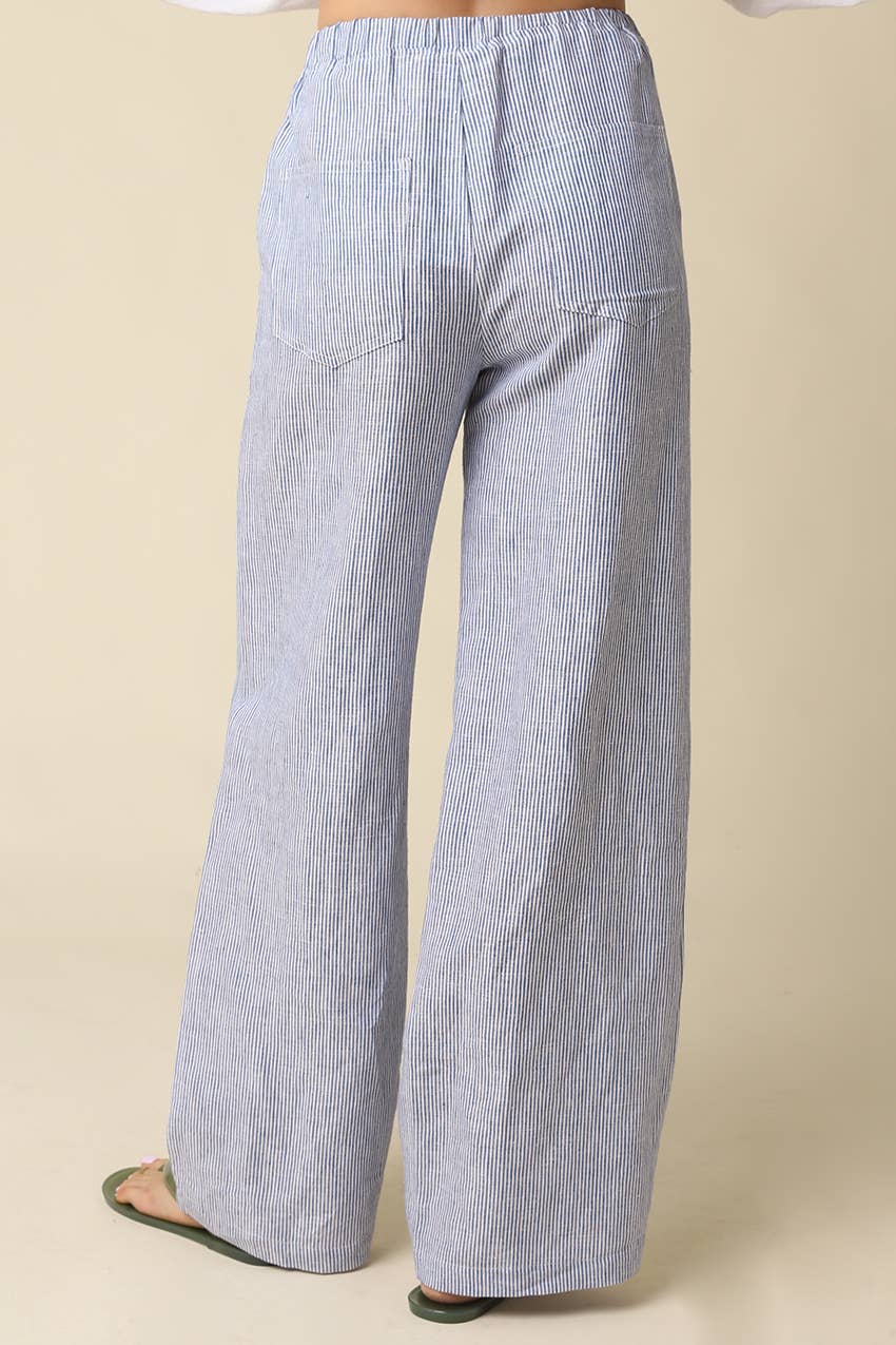 Sky | Linen Wide Leg Pants