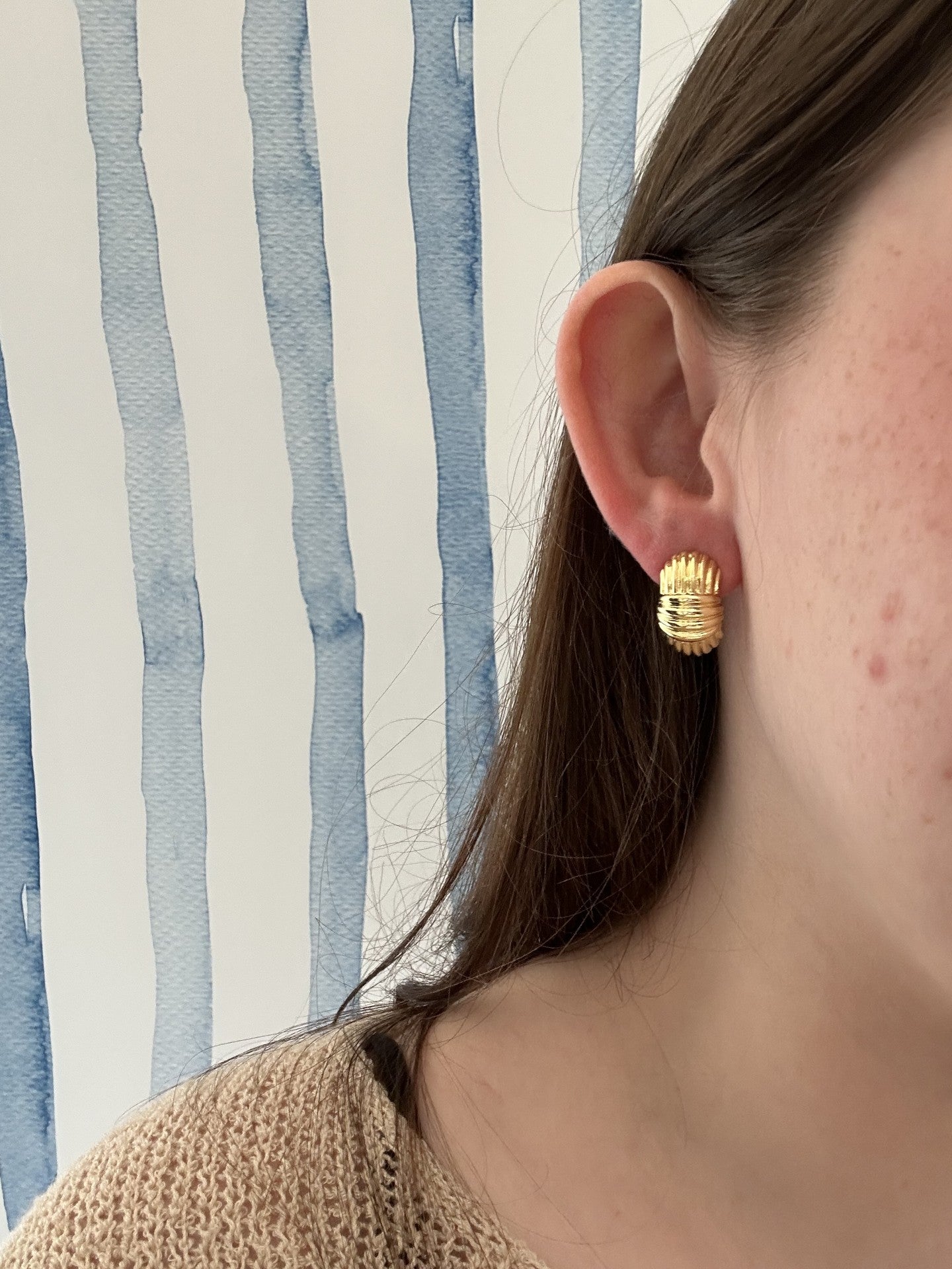 The Monaco Ribbed |  Earrings