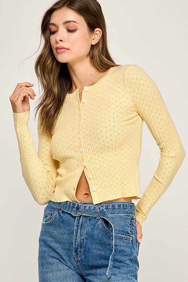 Avery | Button Front Knit